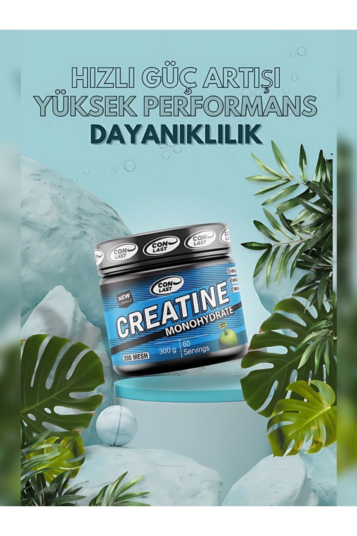 Creatine Plus Vitamax Yeşil Elmalı %100 Mikronize 300 gr 4
