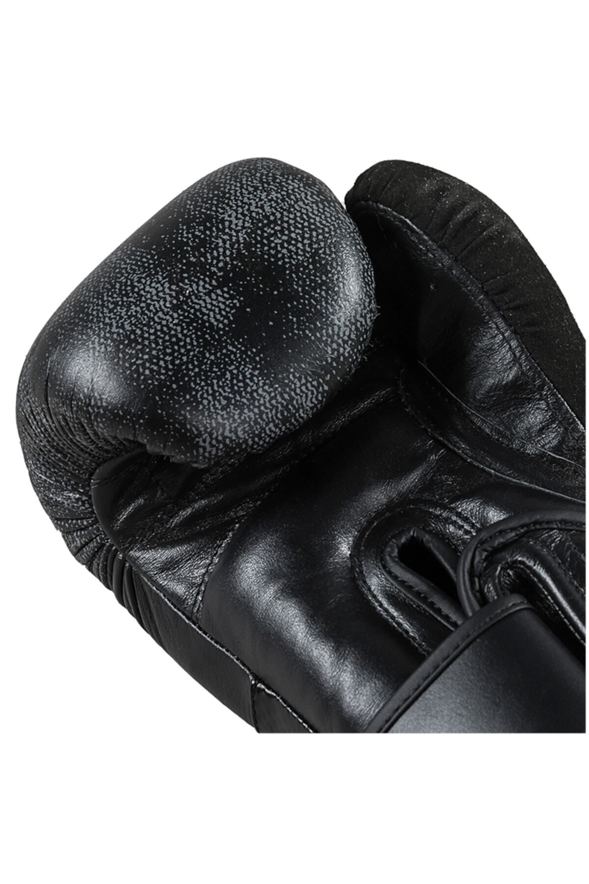 تجهیزات بوکس مشکی چرم سیاه و سفید Gultini Boxing Joya