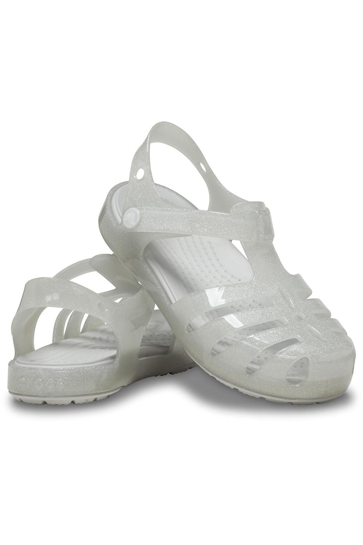Crocs Isabella Glitter Sandal T Cocuk Terlik 208444 0 c Silver Glitter Cocuk Ayakkab