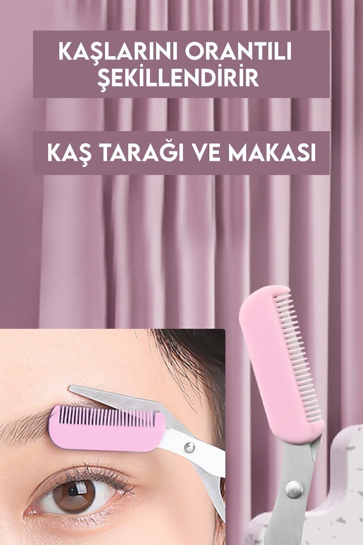 MUJGAN Taraklı Kaş Makası Pembe Renk - Fiyatı, Yorumları