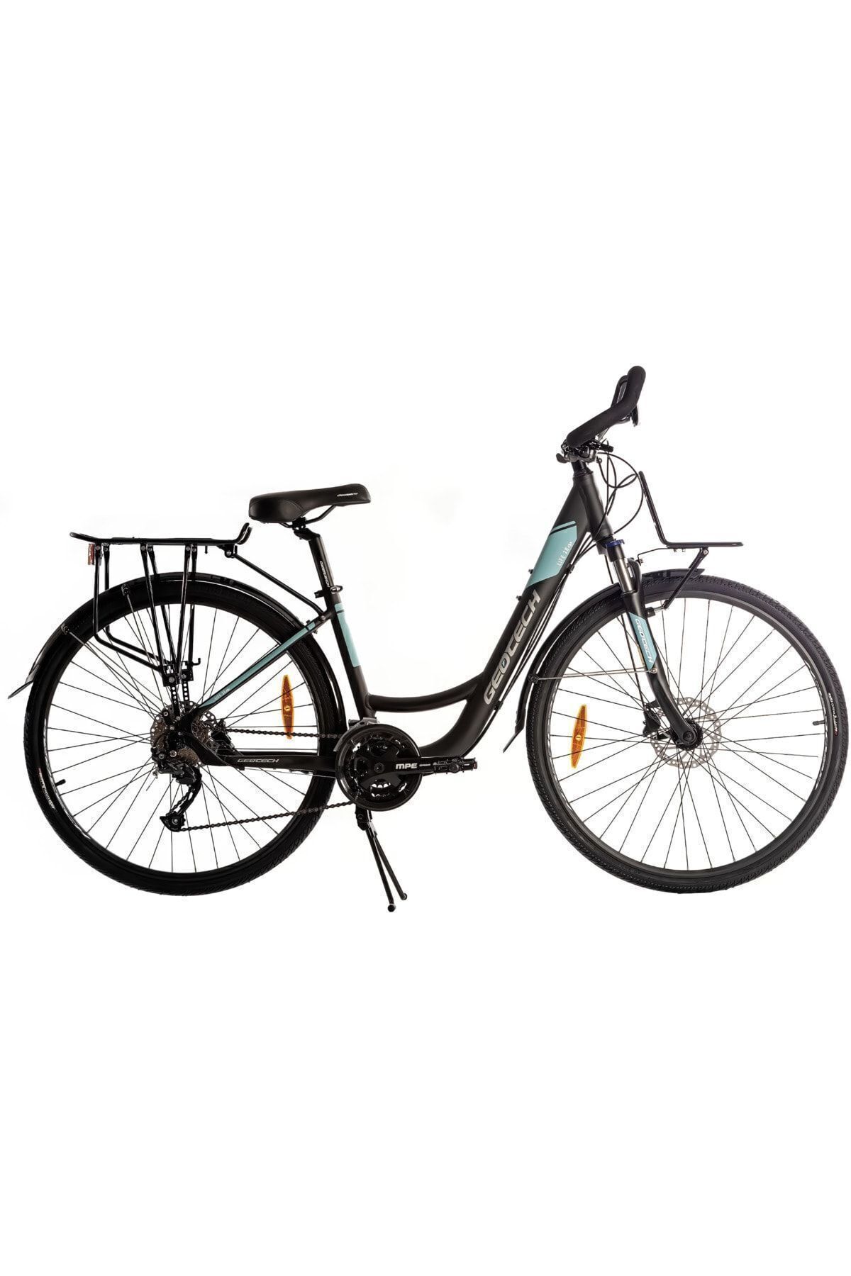 Genel Markalar Life 28 0.1 28 Jant 27 Vites HD Şehir Tur Bisikleti - Mat Siyah Mavi - 41 cm