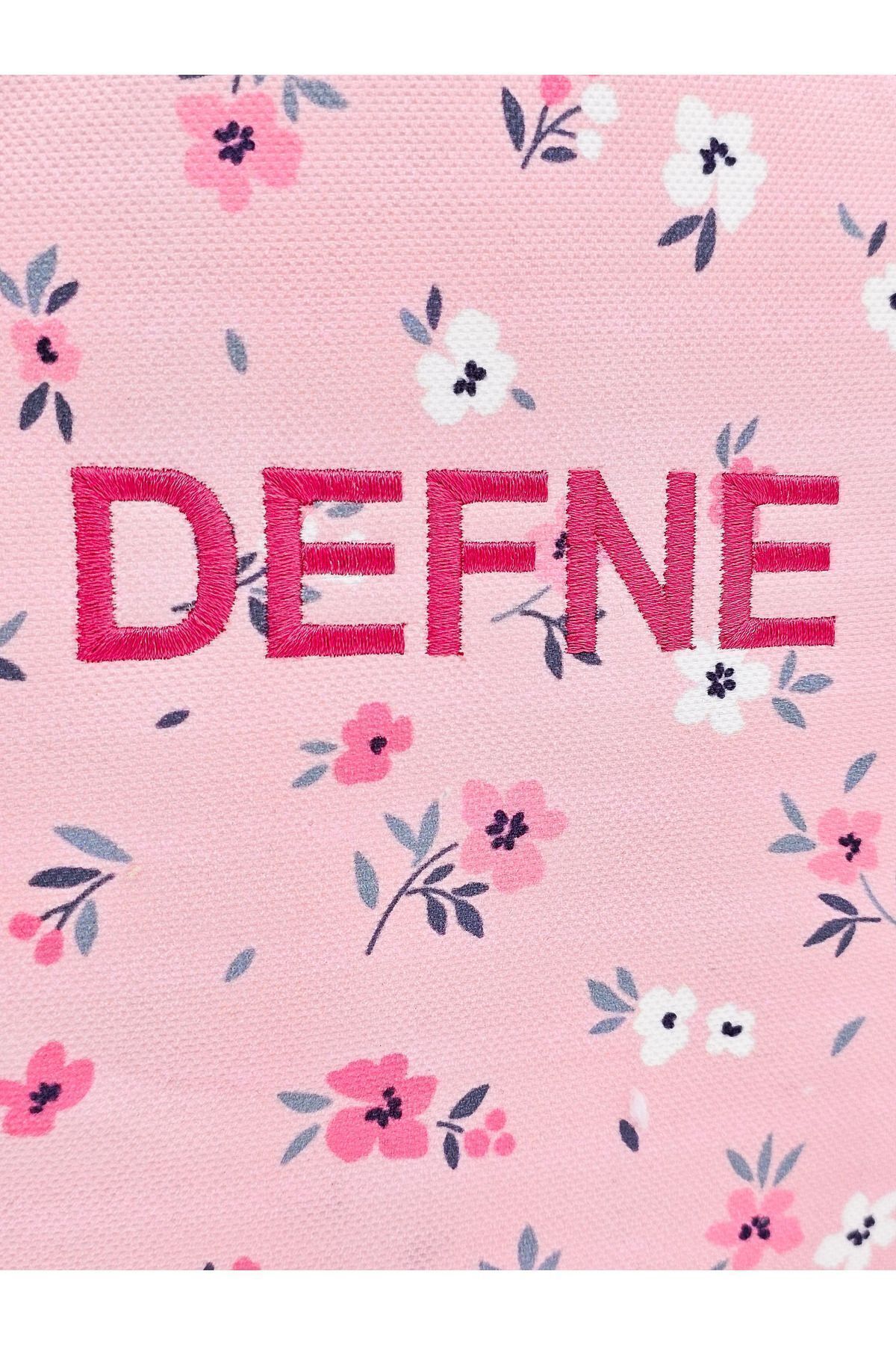 Tosbiş  [ Istediğiniz Ismi Yazıyoruz ] Pembe Çiçekler 0-8 Yaş Çocuk Sırt Çantası, Anaokulu-kreş Çantası - Görsel 5