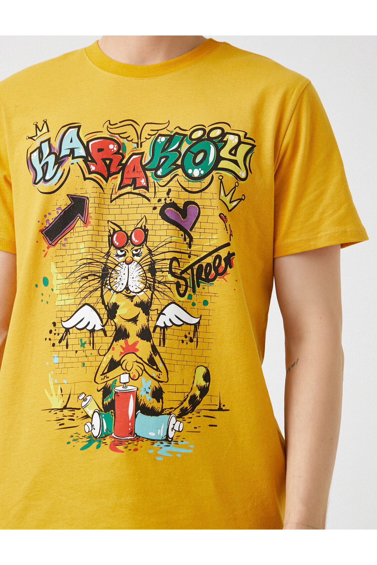 تیشرت مردانه نارنجی کوتون | 2SAM11258HK اورجینال - تصویر 5