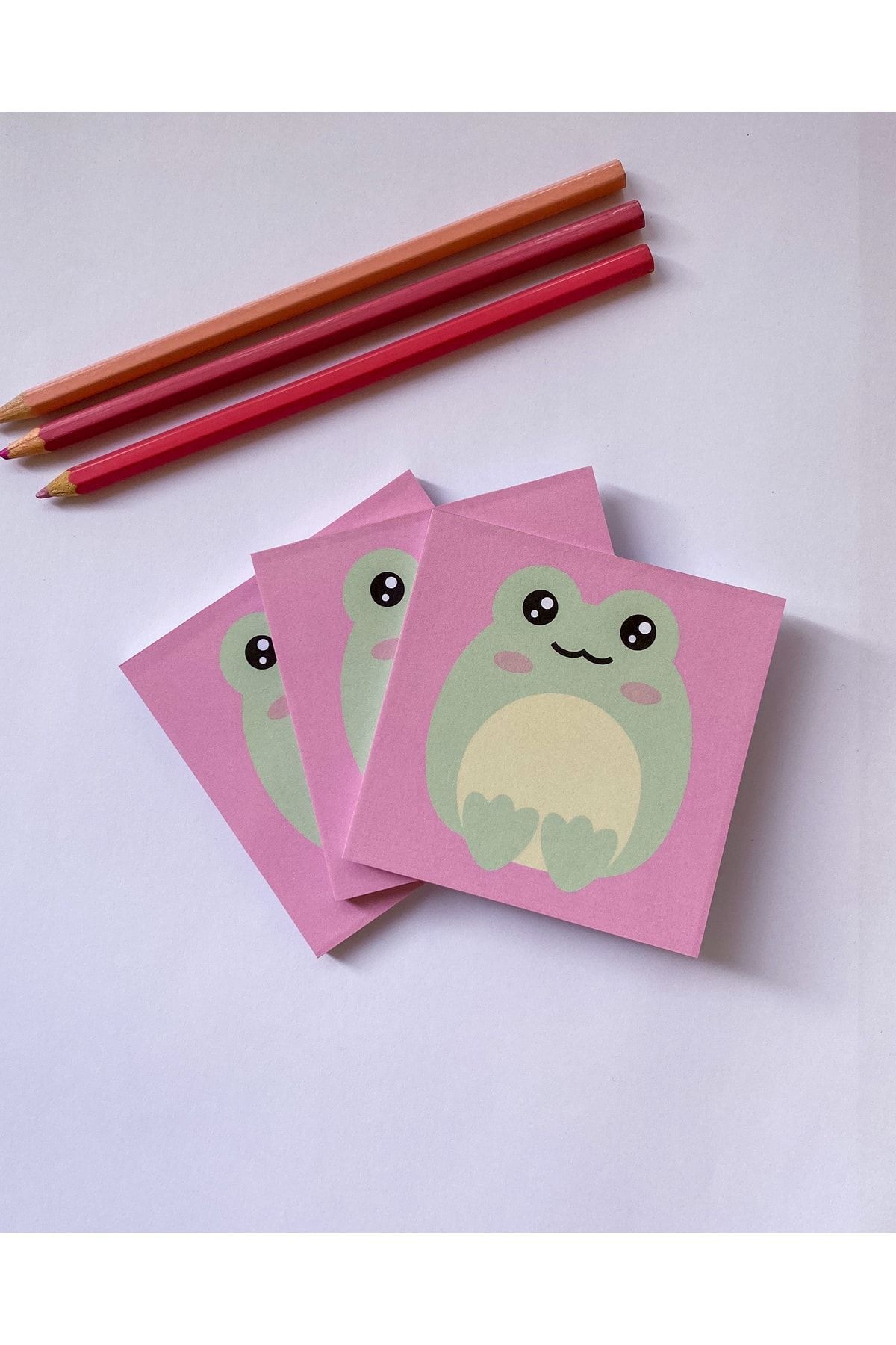 Pine Note-Cute Frog Patterned Kawaii Memopad Memo Pad Notebook Notepad Planner 4