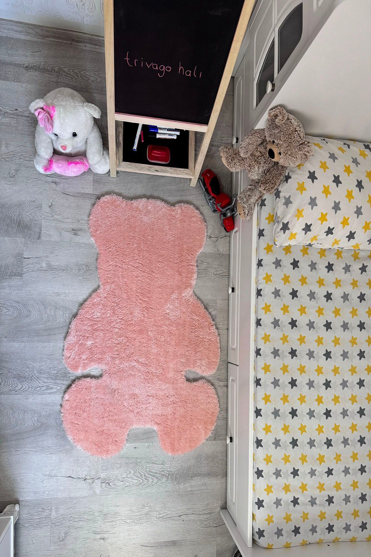 trivago halı Pufi Yumuşak Peluş Ayıcık Halı Post Çocuk Odası Bebek Odası Oturma Odası Halısı fotoğrafı 3 (önizleme)