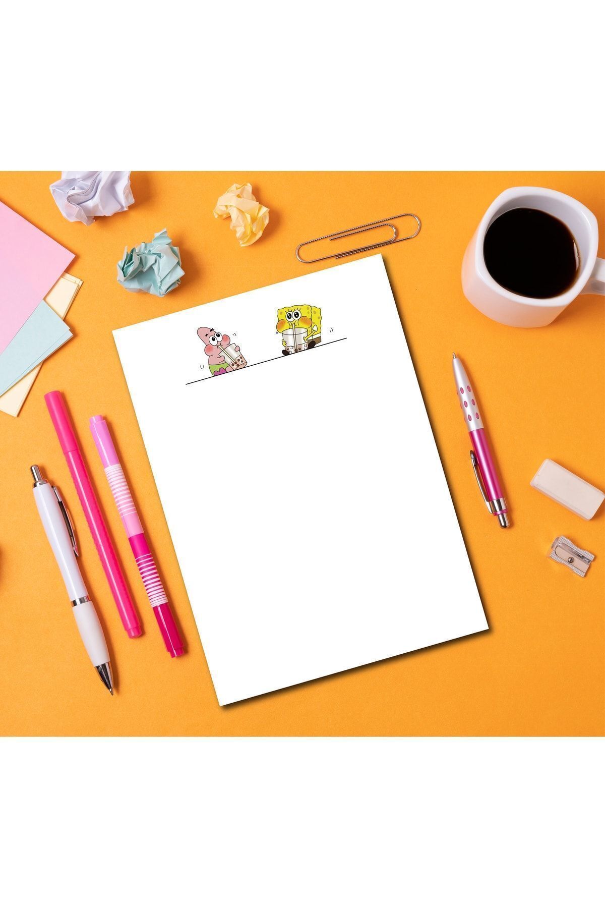 Pine Note-Sponge Bob/Patrick Patterned Notepad/Notebook Planner A5 1