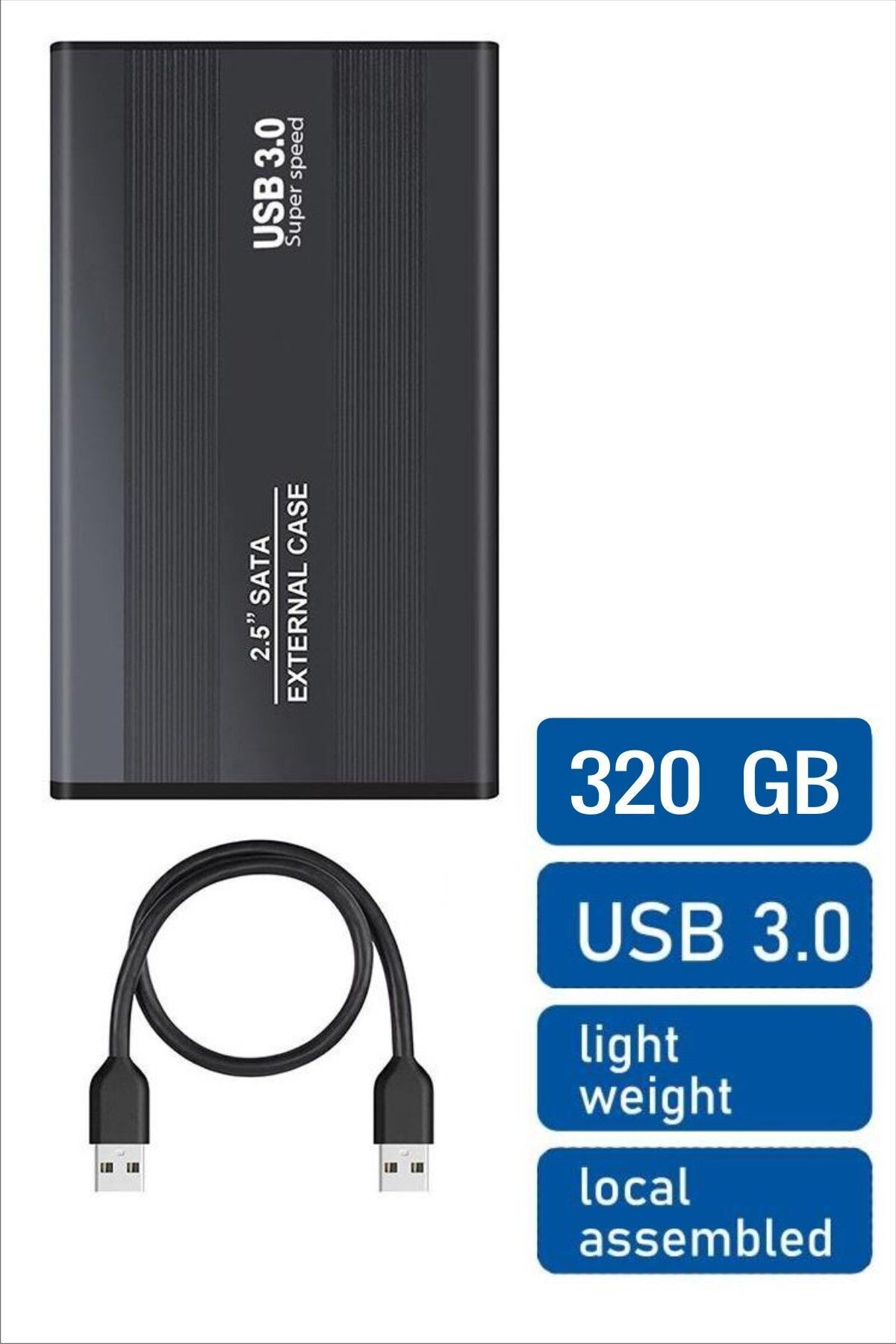 HITACHI 320 GB 2.5"  USB 3.0 Taşınabilir Disk