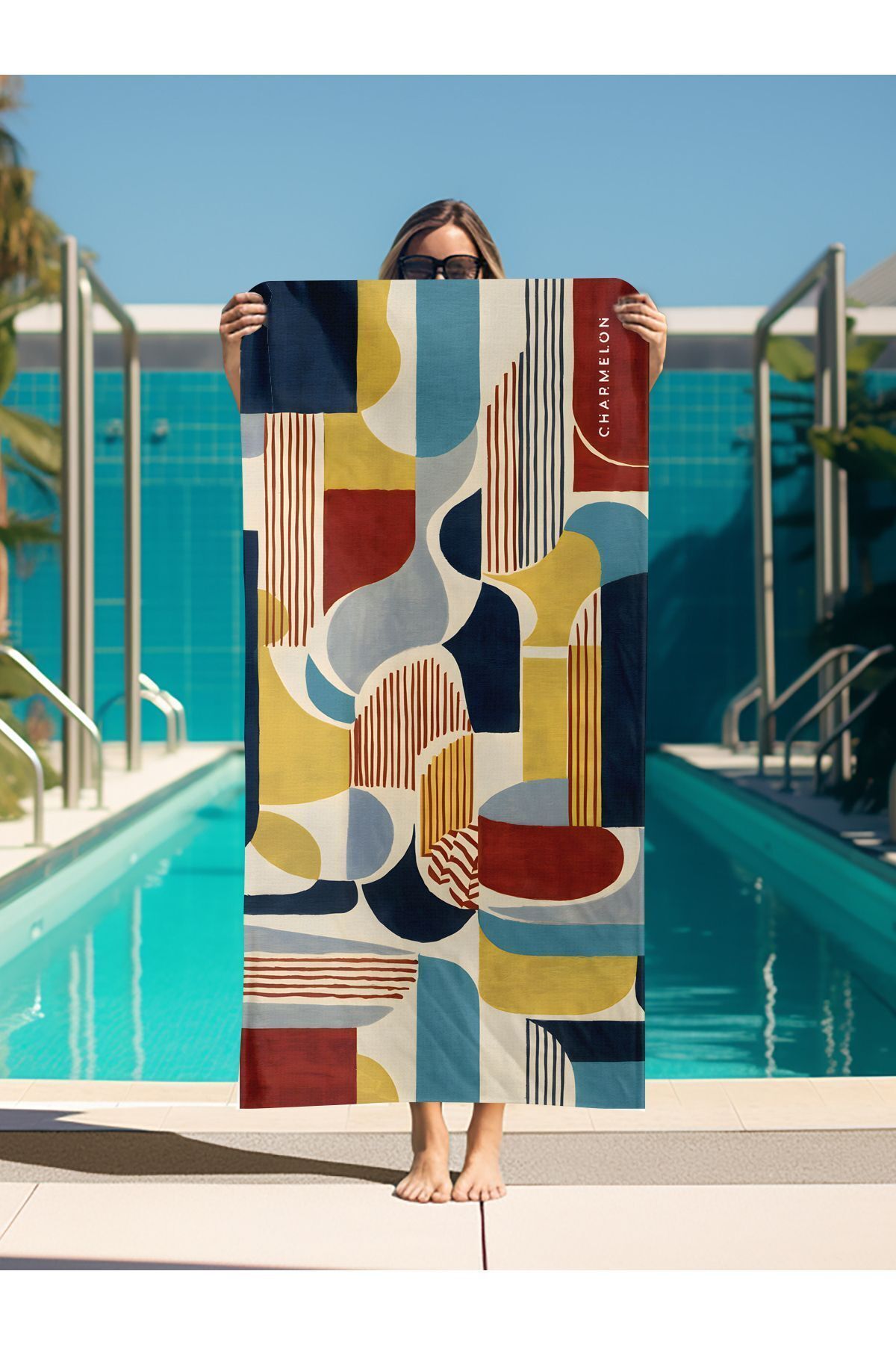 charmelon Mikrofiber Plaj Havlusu - Seyahat havlusu - Hızlı kuruyan havlu