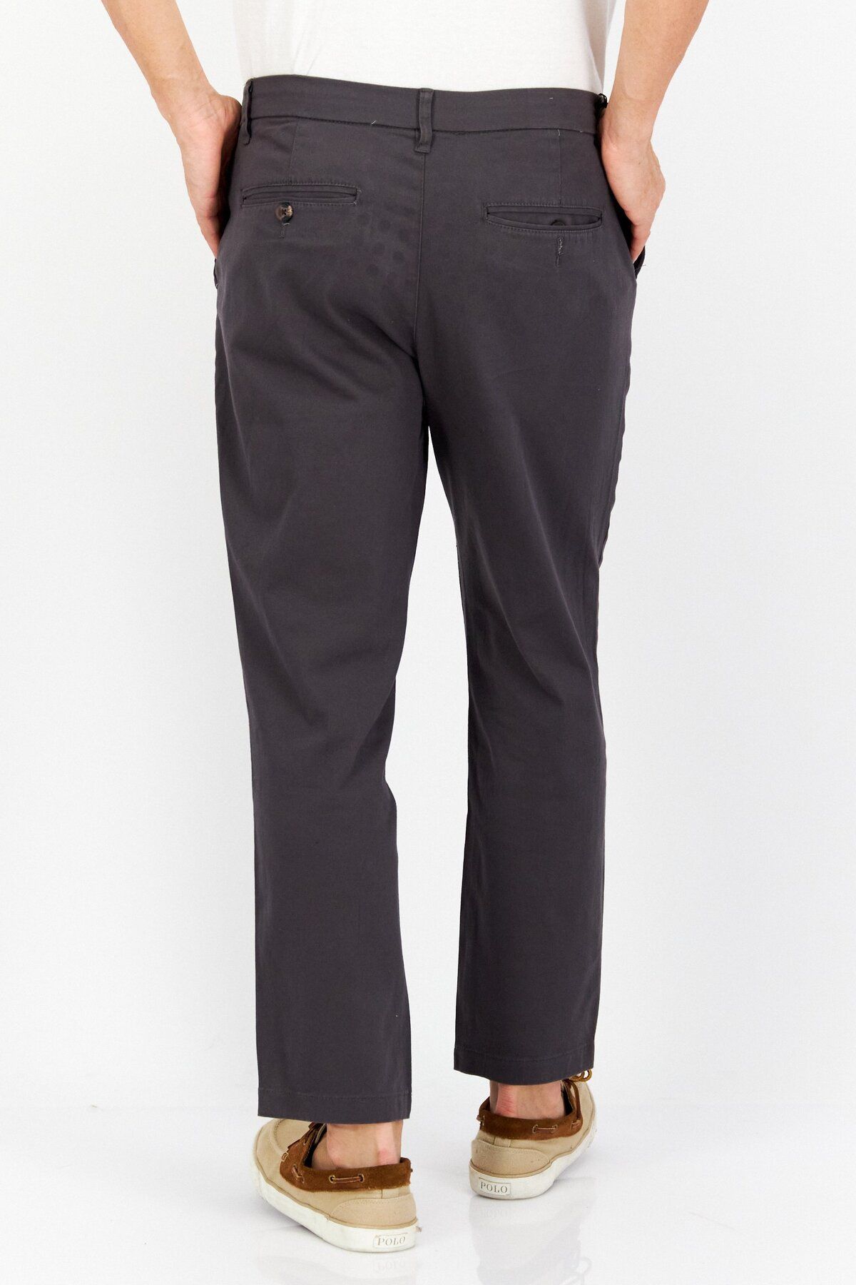 Tahari-Men Slim Fit Plain Dress Pants, Grey 2
