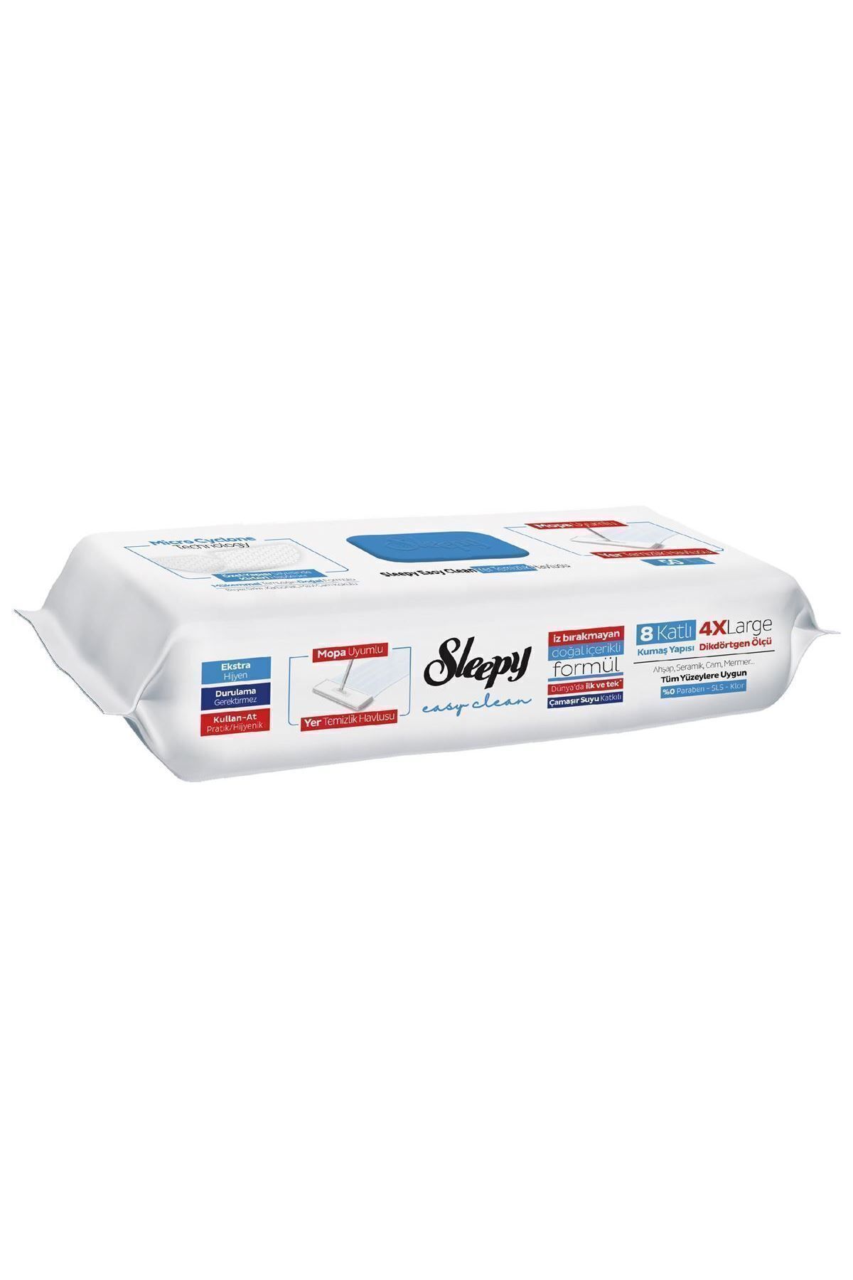 Easy Clean Mopa Uyumlu Yer Temizlik Havlusu Karma Paket 3X50 (150 Yaprak)