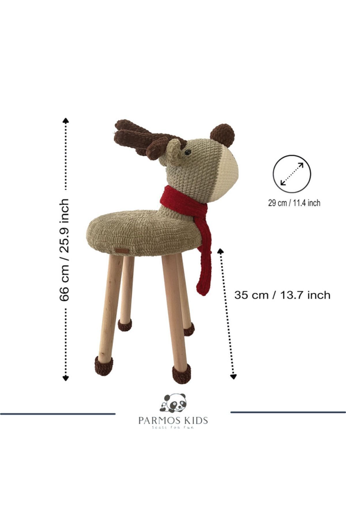 Parmos Kids Seats for Fun Geyik Oyun Taburesi fotoğrafı 3 (önizleme)