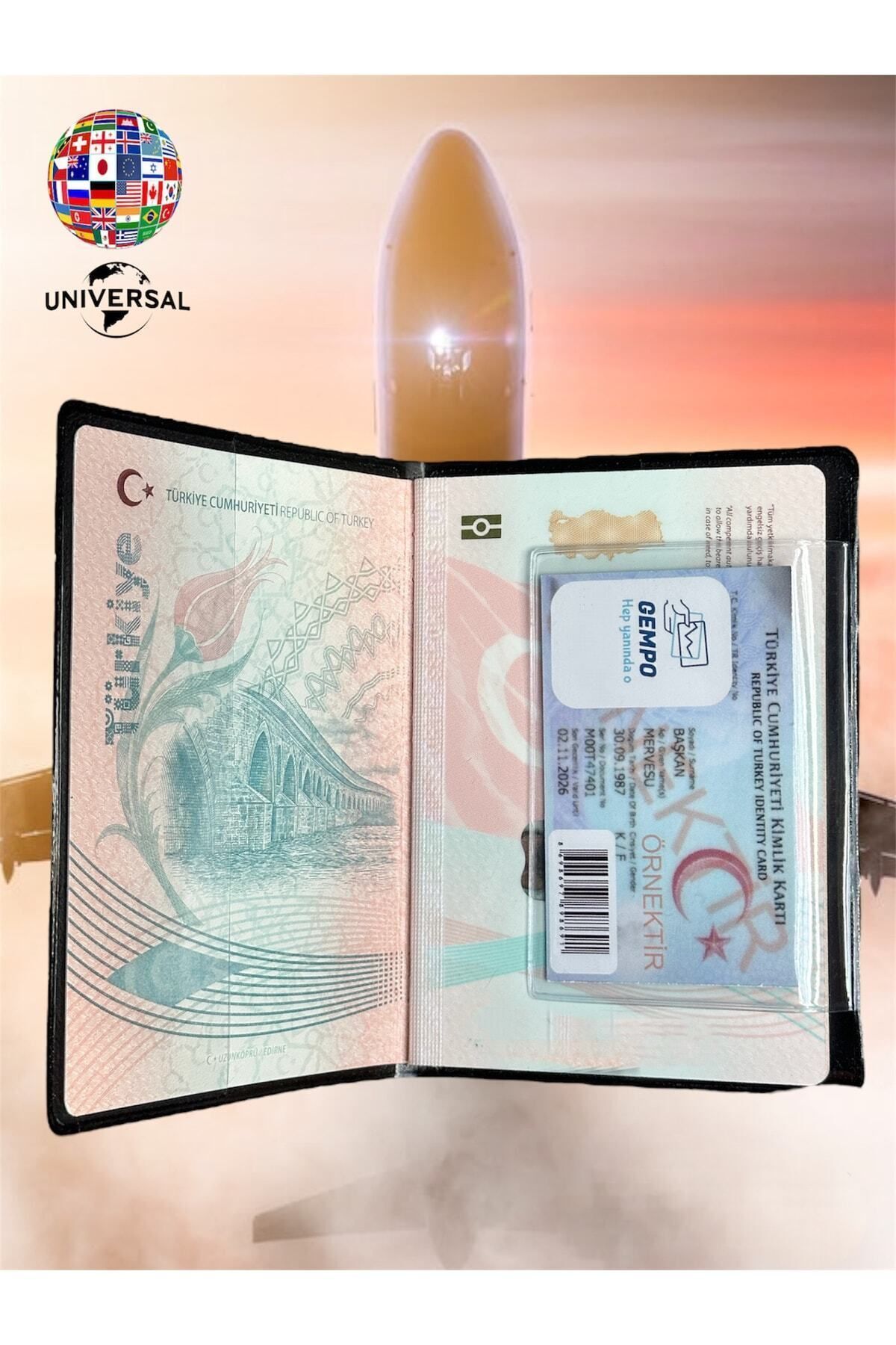 کیف پول مردانه مشکی Gempo | 2livinleks اورجینال - تصویر 3