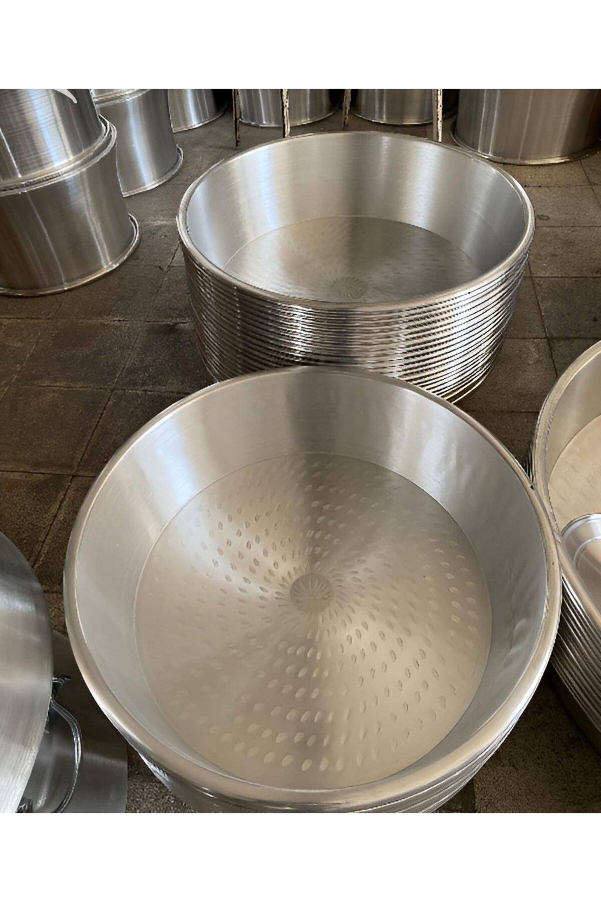 Hamur, Salça Ve Pekmez Leğeni Alüminyum Dövme Leğen 64 Cm