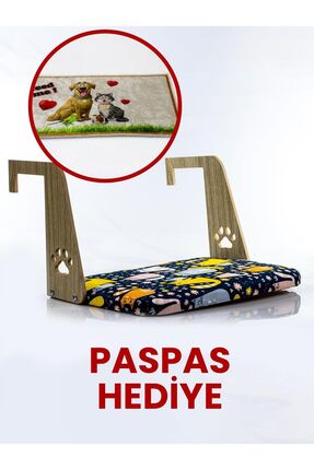 GOBYPET Özel Isim Baskılı Kalorifer Petek Radyatör Yatağı Kedi Geniş Kedi-köp...