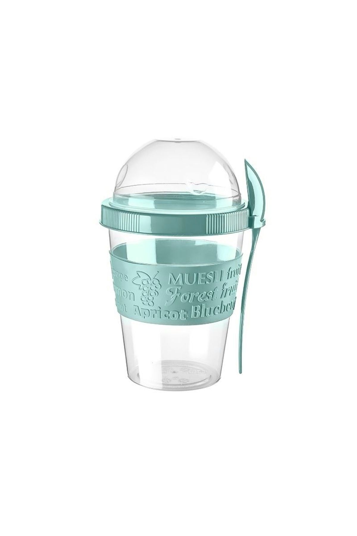 Gönül İşlerim-Take'n Go Practical 600 Ml Yogurt and Musli Container with Portable Spoon 1