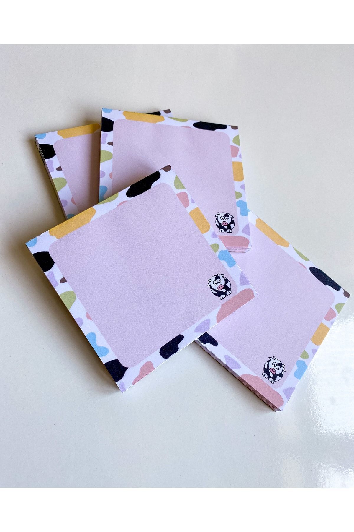 Pine Note-Cute Cow Pattern Kawaii Memopad Memo Pad Notebook Notepad Planner 4