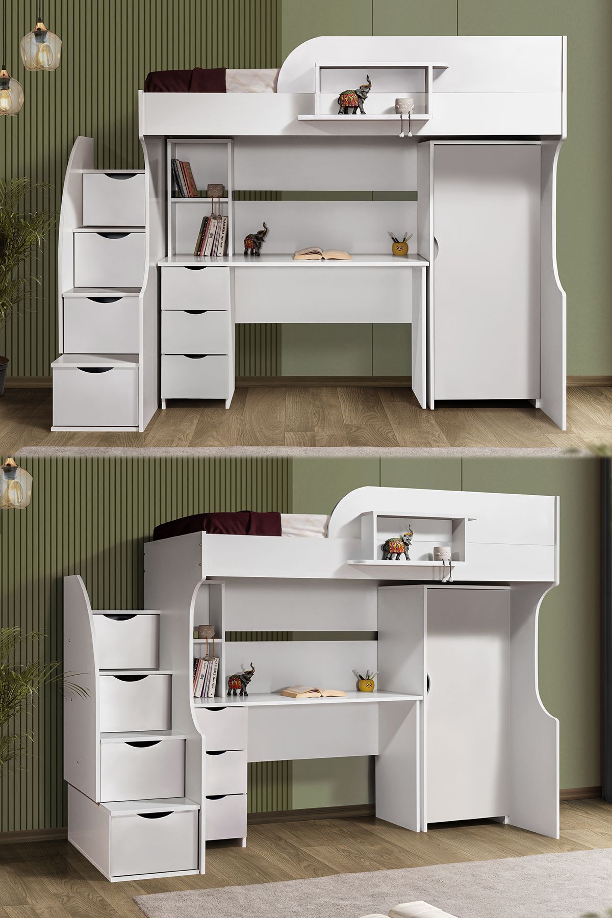 Setay Ranza, Litera Ranza Dolap Çalışma Masası, Beyaz