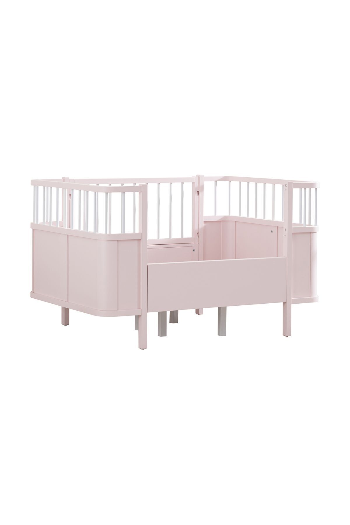 Mdf Beşik, Siesta Büyüyen Beşik 90x130 - Pembe 1 Adet Comfort Yatak 90x130 #5