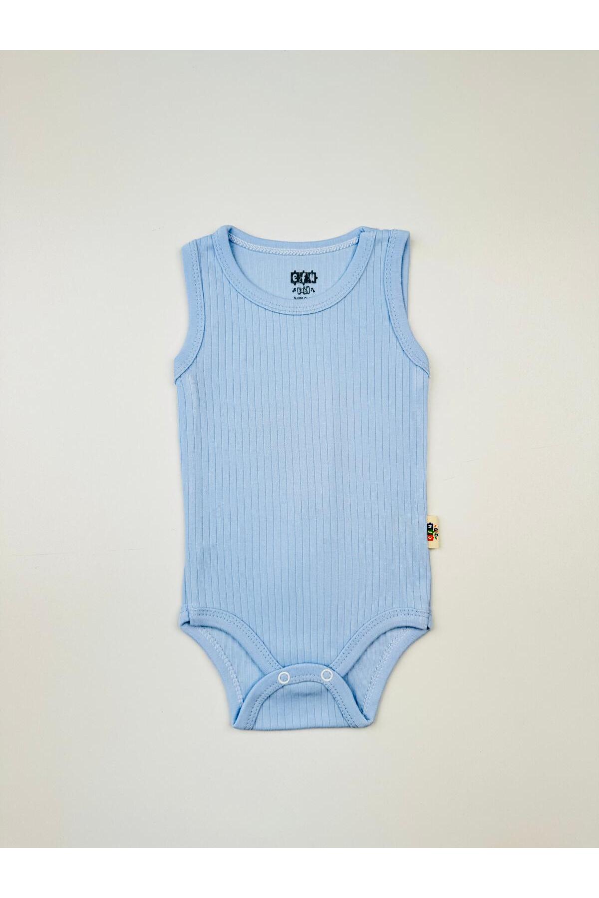 EFU BABY 3'lü Pamuklu Raporlu Askılı Bebek Atlet Body fotoğrafı 5 (önizleme)