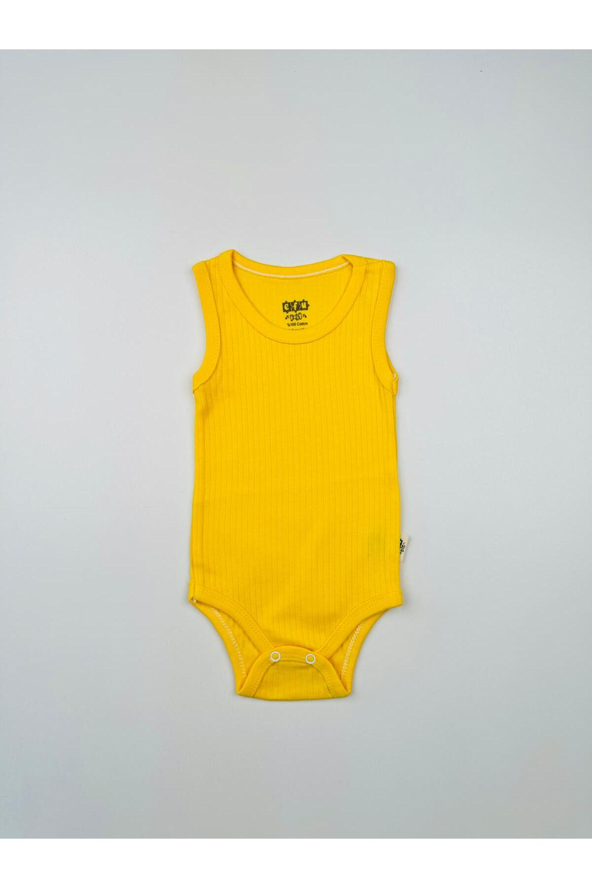 EFU BABY 3'lü Pamuklu Raporlu Askılı Bebek Atlet Body fotoğrafı 6 (önizleme)