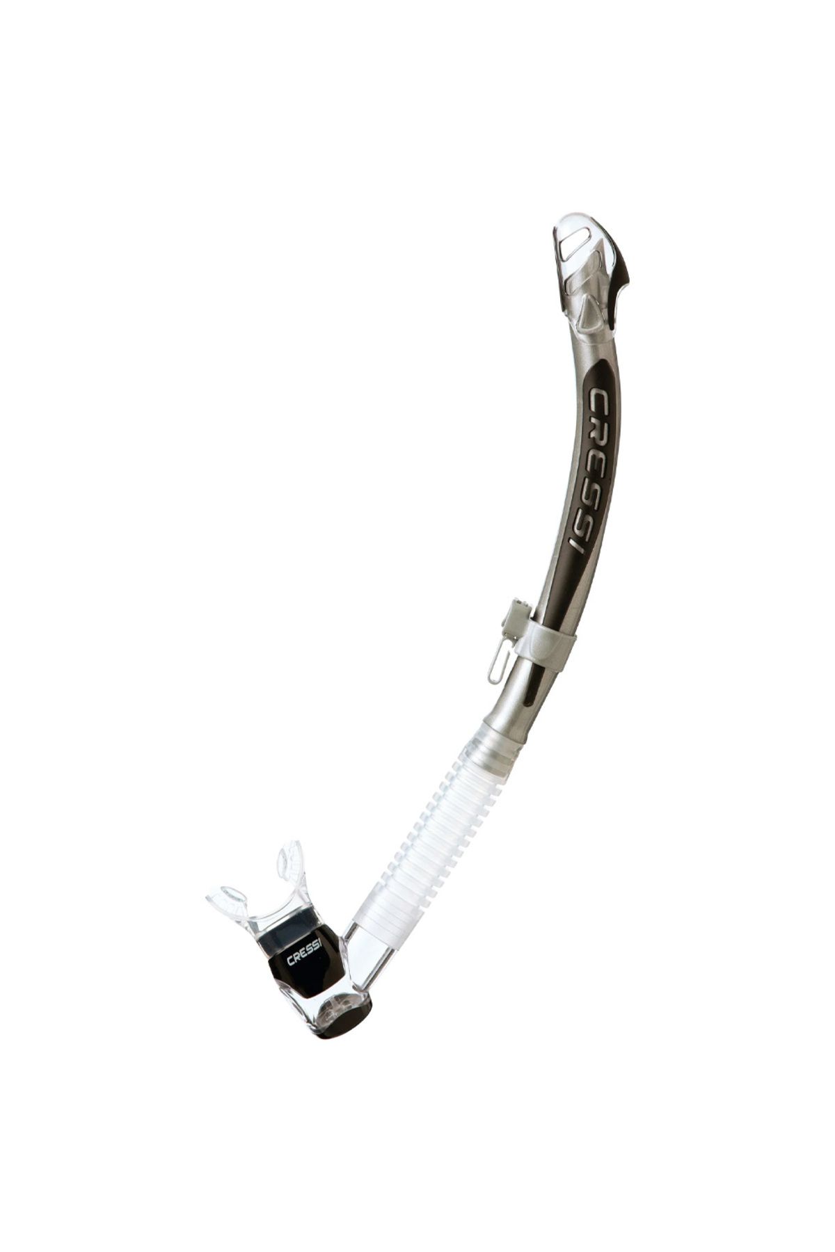 ماسک و اسنورکل مشکی Corfu Shnorkel Clear Silver cressi sub
