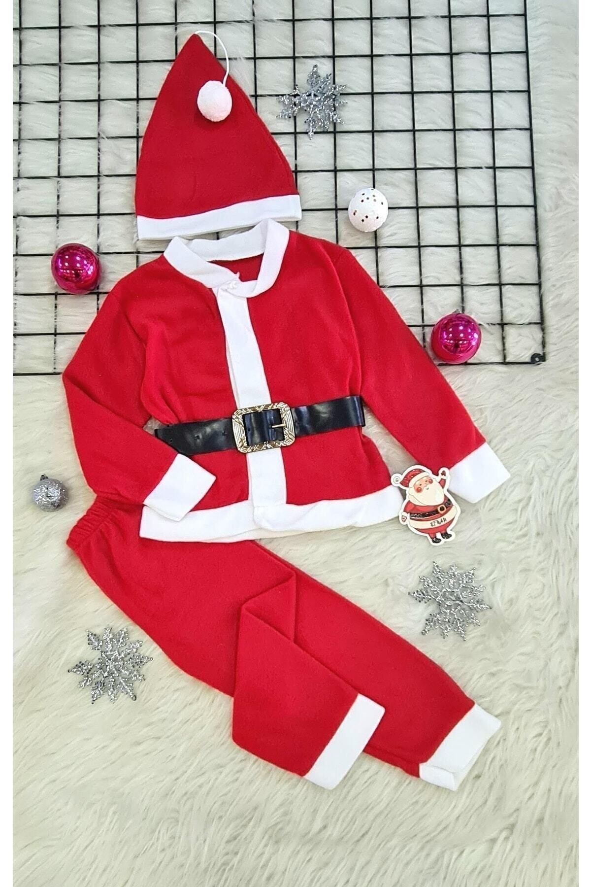 biyan collection Noel Baba Kız Erkek Bebek Çocuk Kostüm Yılbaşı Kıyafeti Yeni Yıl Hediyesi Christmas Gift