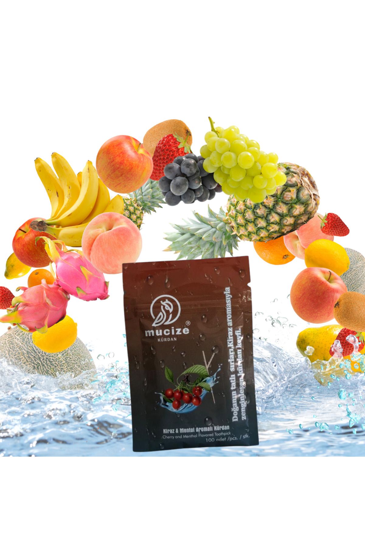 mucize Kiraz-Mentol Aromalı Kürdan Refill Doypak