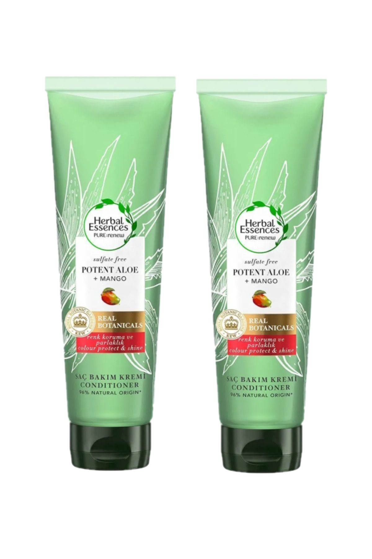 کرم مراقبت از موی بدون سولفات انبه و آلوئه پاور 275 میلی‌لیتر x2 عدد Herbal Essences