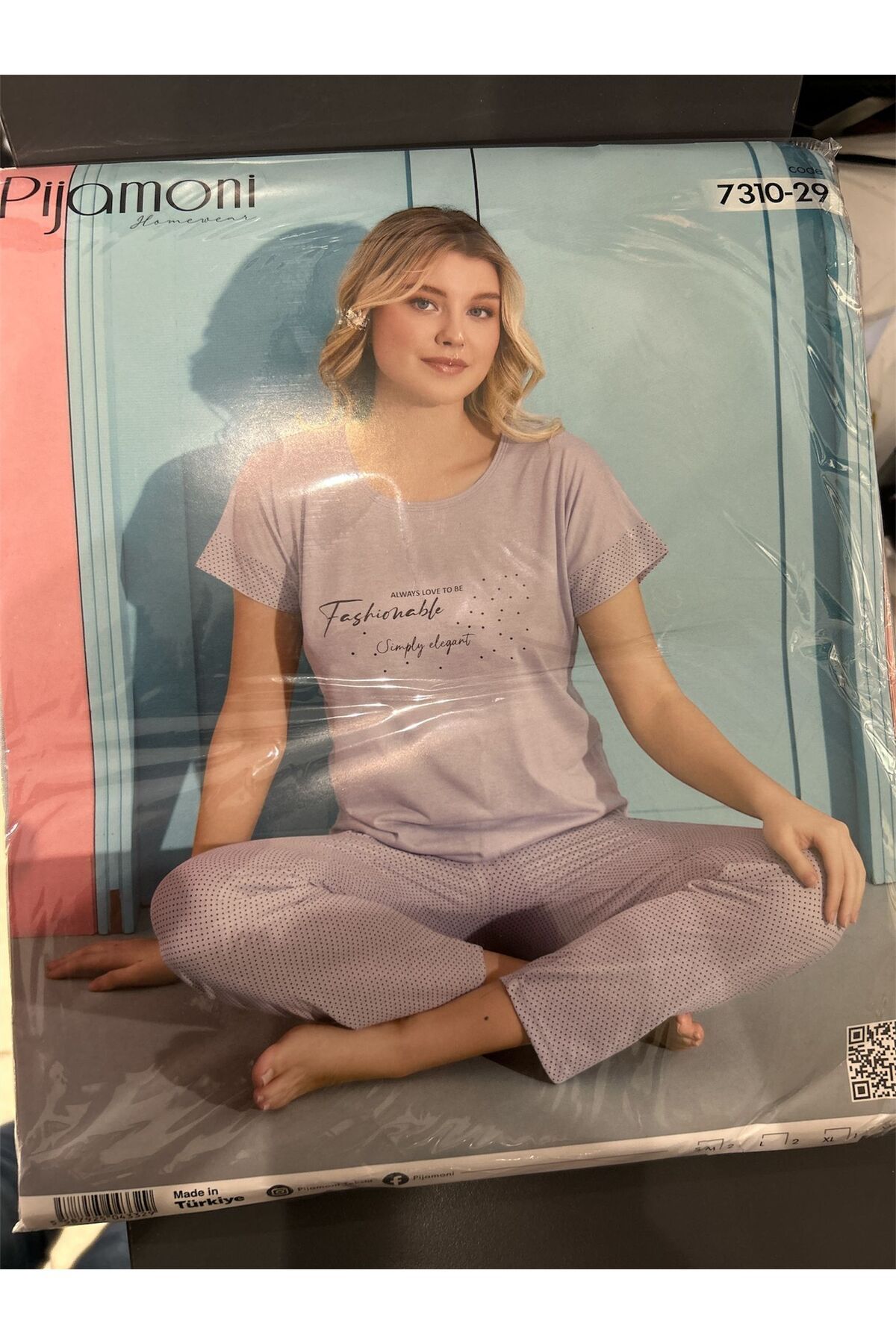 Pijamoni-Set pijama subțire cu mânecă lungă din jerseu 1