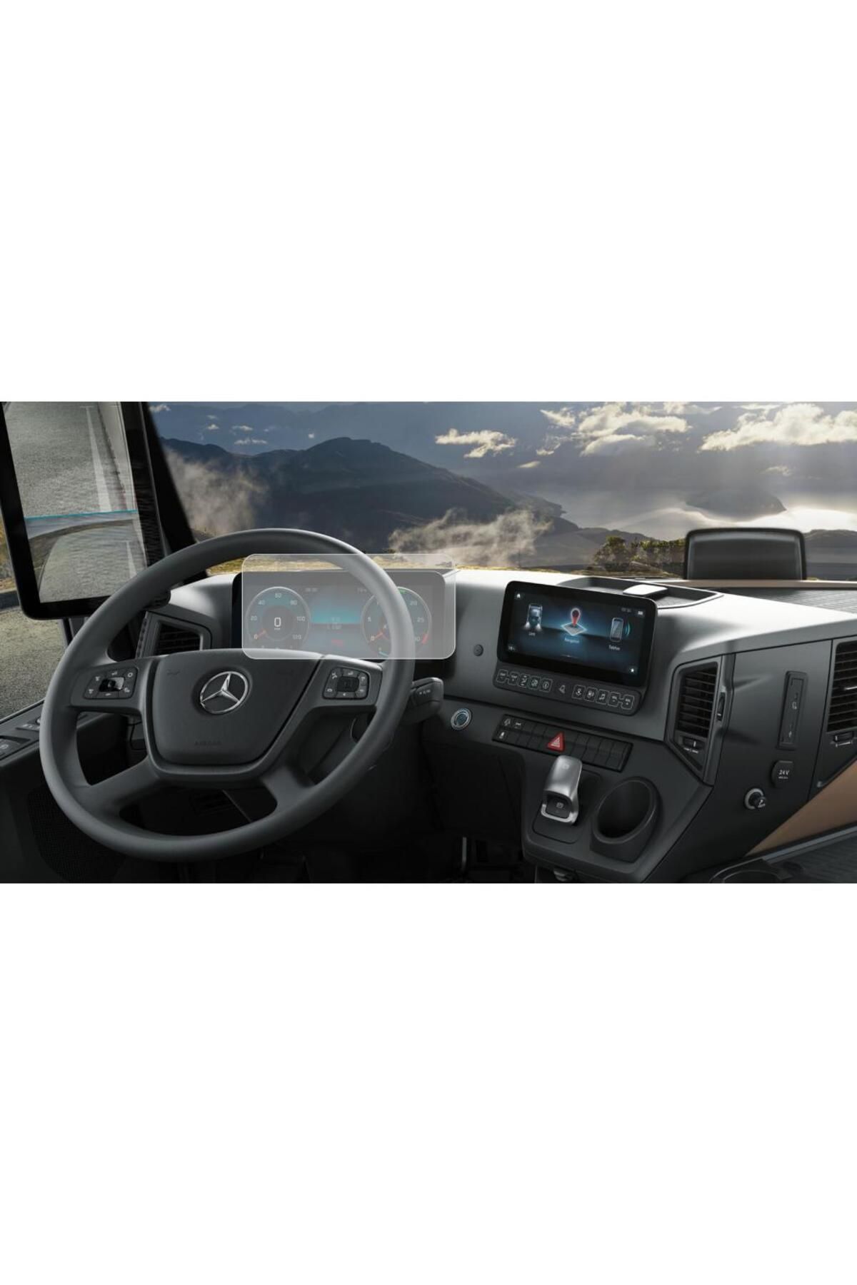 Engo-Mercedes Actros 12.3 Matte Screen Protector - Digital Display 4