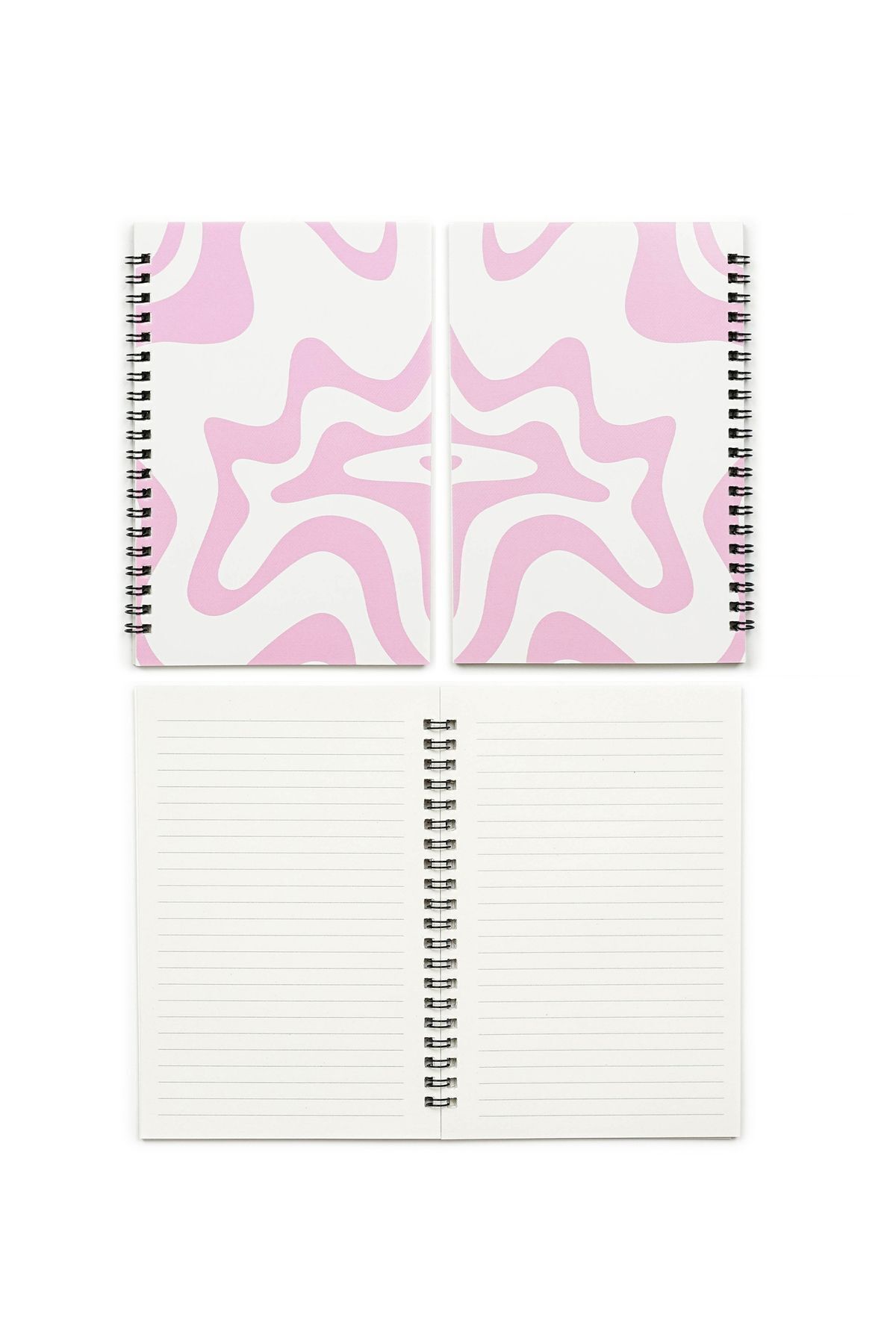 Nice Notes-4-piece Lined Series - 13x19.5 Cm Lined, Spiraled 50 Sheets Notebook Set 3