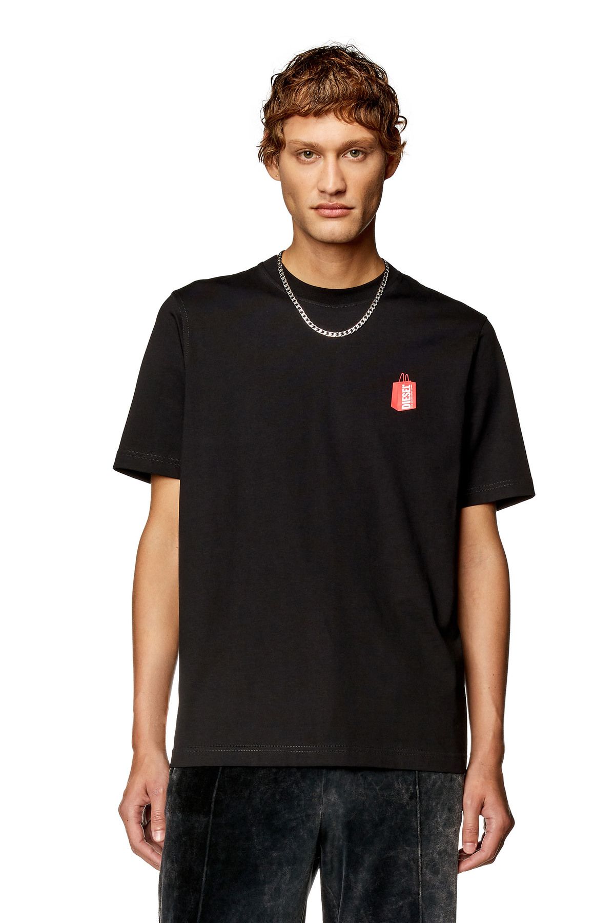 Diesel Black Crew Neck Men s T shirt Trendyol