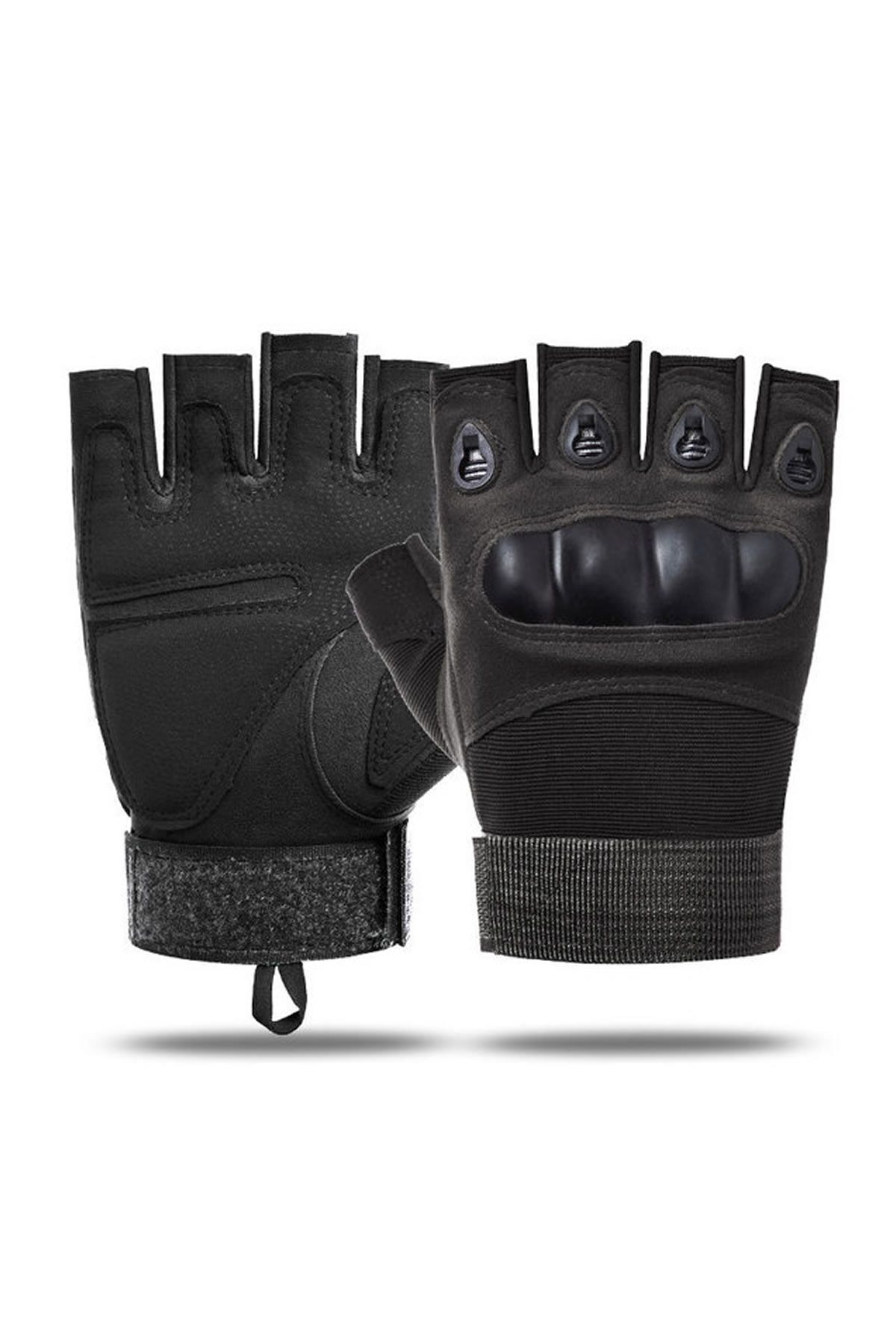 Motiva 511 Model Taktik Combat Motosiklet Operasyon Outdoor Sport Korumalı Yarım Parmaksız Eldiven