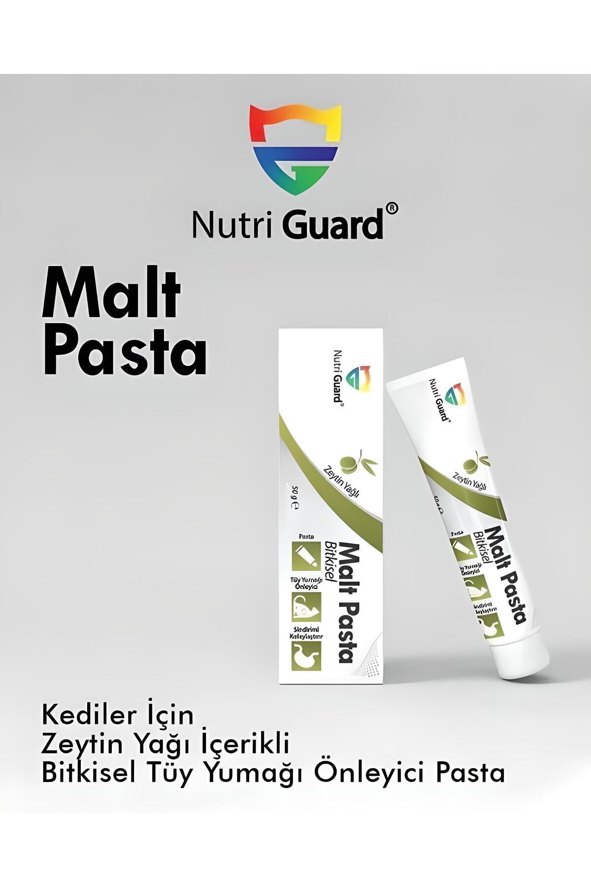 Kediler Için Zeytinyağ Içerikli Bitkisel Tüy Yumağı Önleyici Pasta Nutriguard Malt Paste 50gr