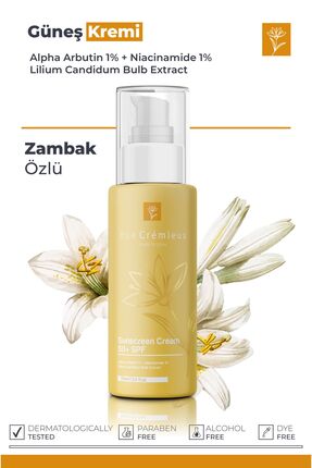 Rue Cremieux Leke Karşıtı Ve Nemlendirici Spf 50 Zambak Özlü Güneş Kremi 75ml...