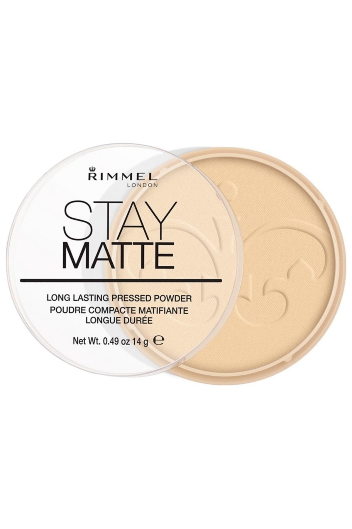 پودر پرس مات Stay Matte Pressed Powder 001 Transparent Rimmel London