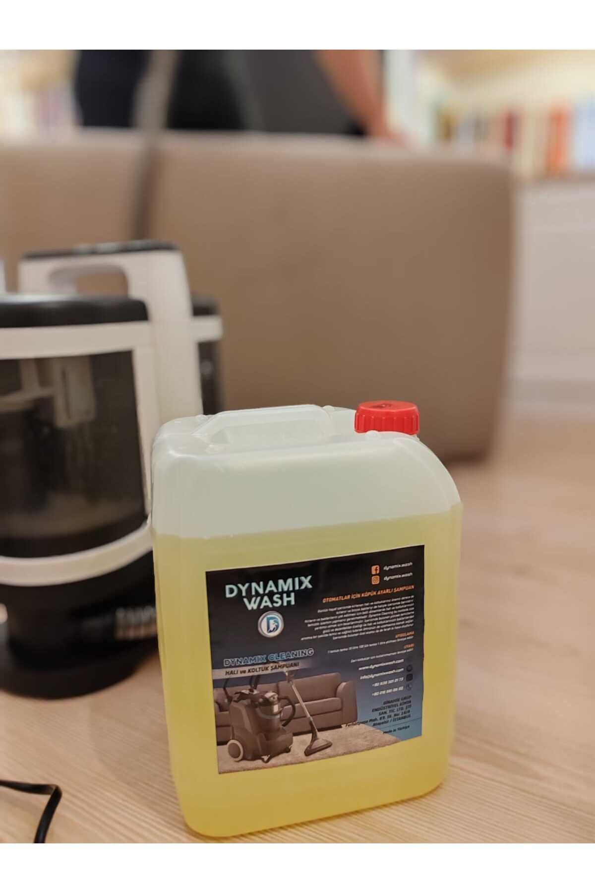 dynamix wash Halı Ve Koltuk Yıkama Makinesi Şampuanı - Köpüğü Ayarlı Şampuan - 5 Kg Bahar Kokulu