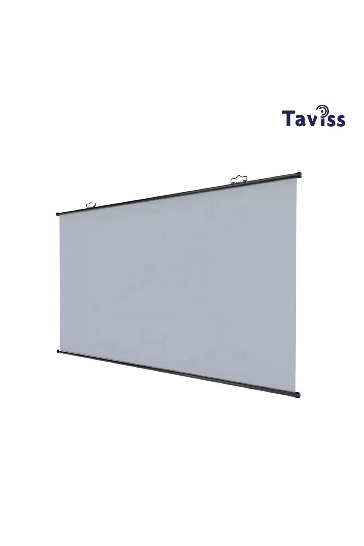 Taviss 100 Inç 221x124 Cm Anti-light Duvar Tipi Rulo Katlanabilir Projeksiyon Perdesi