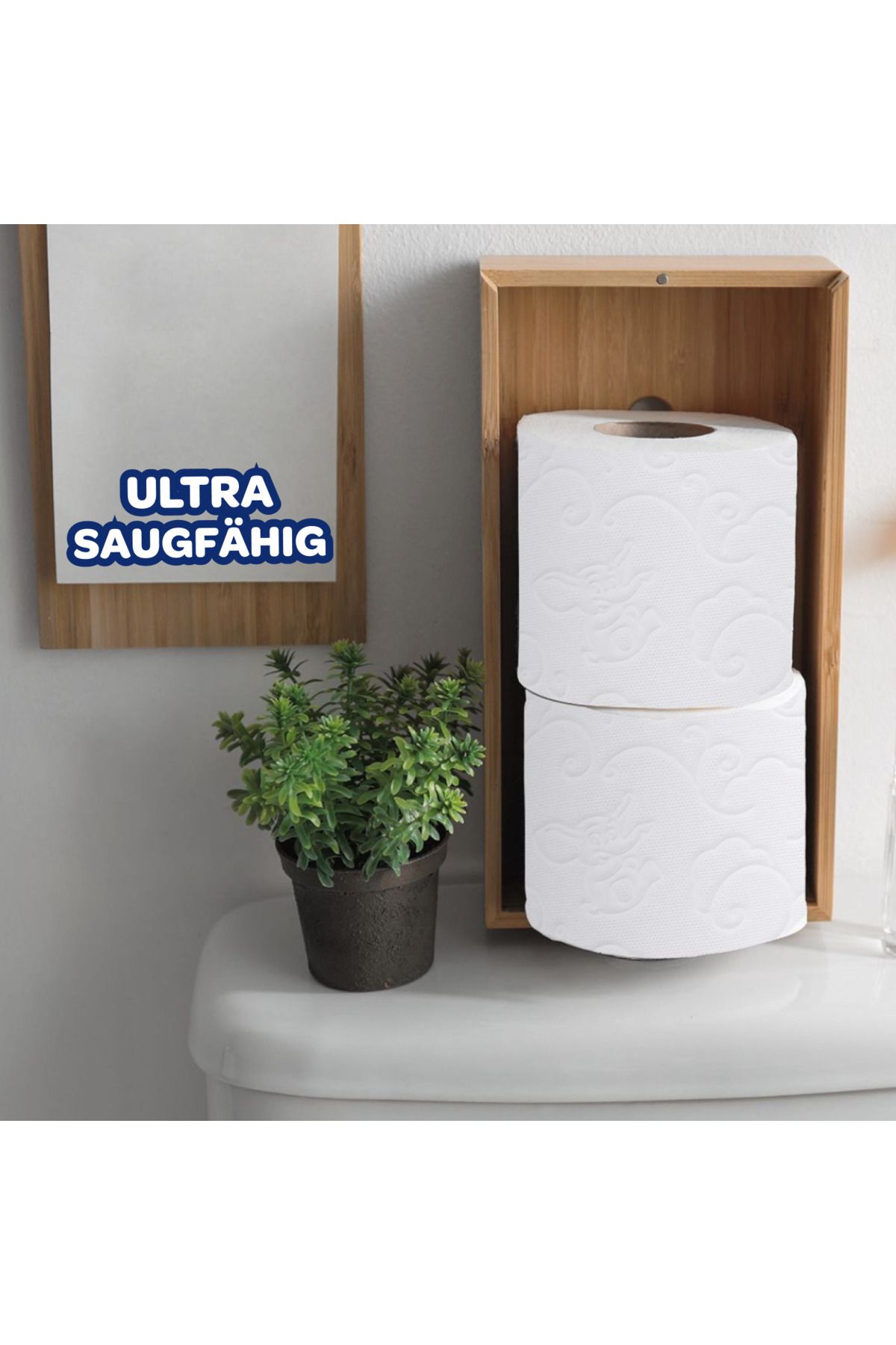 Selpak-Deluxe Toilettenpapier 3-lagig, 12480 Blatt 96 Rollen (3 x 32), Klopapier Mit Baumwollfasern 5