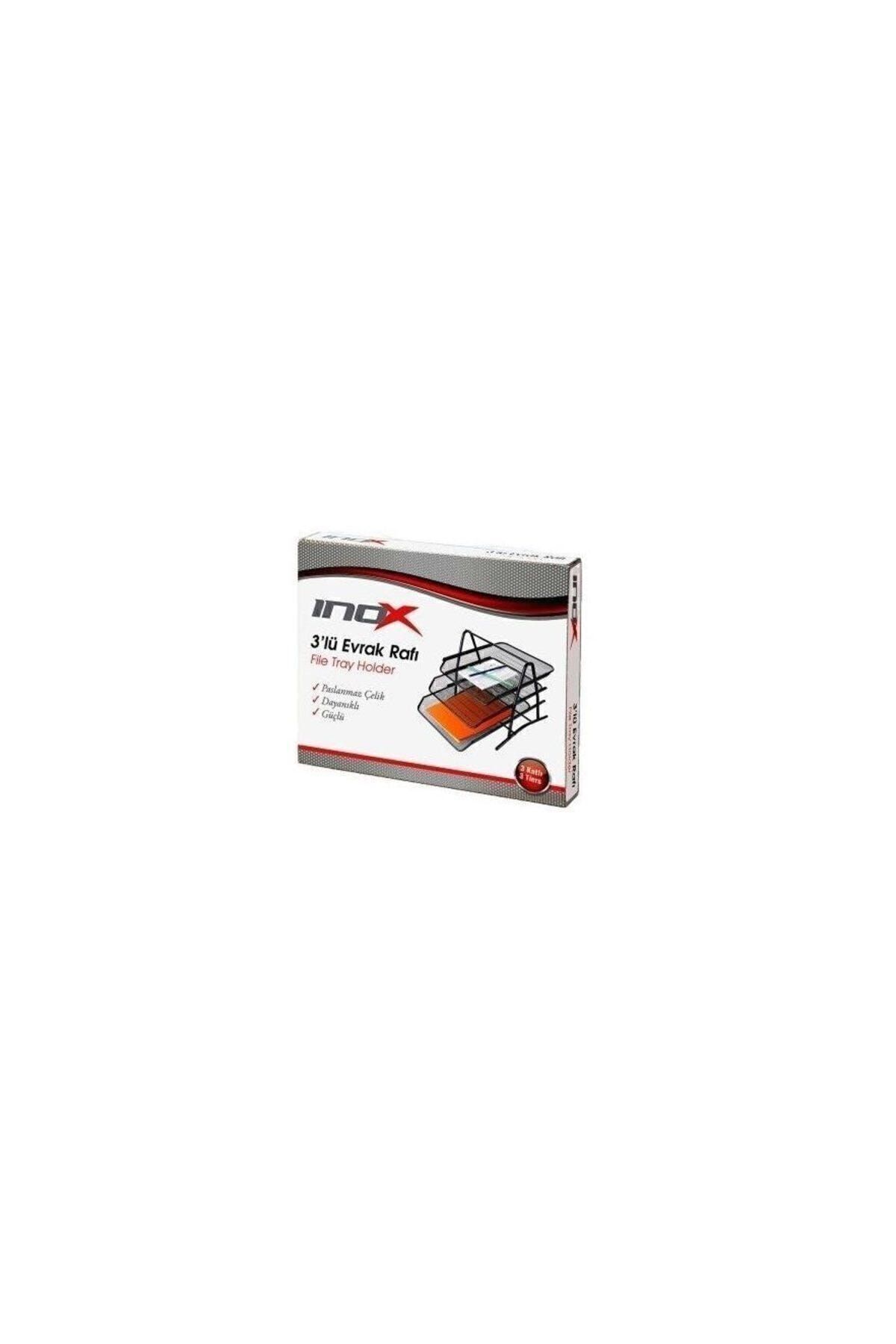 inox Raft Pentru Documente Din Metal Din 3 Piese Office Mesh Fx - One Size