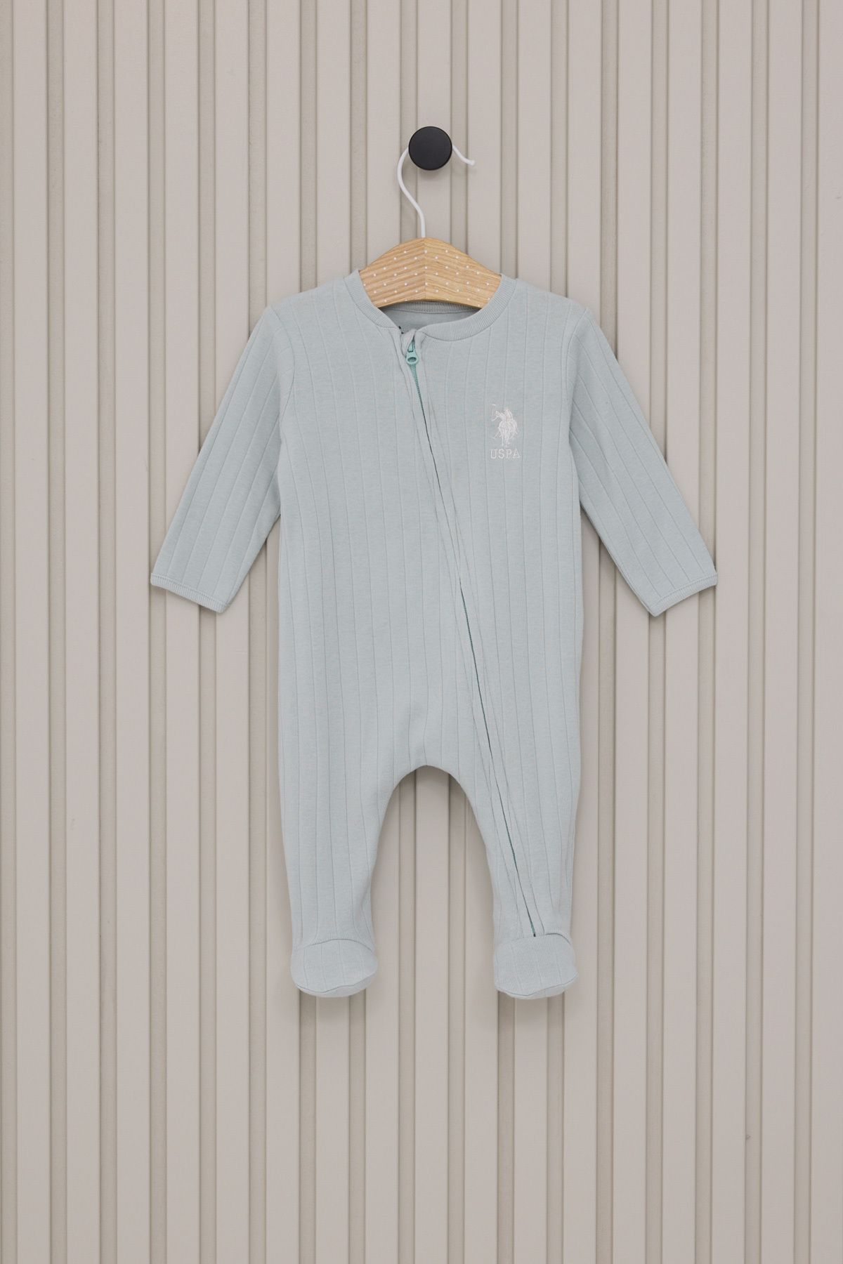 Unisex Baby، دارای مجوز، USPA، آبی سبز، آستین بلند، کت و شلوار U.S. Polo Assn.