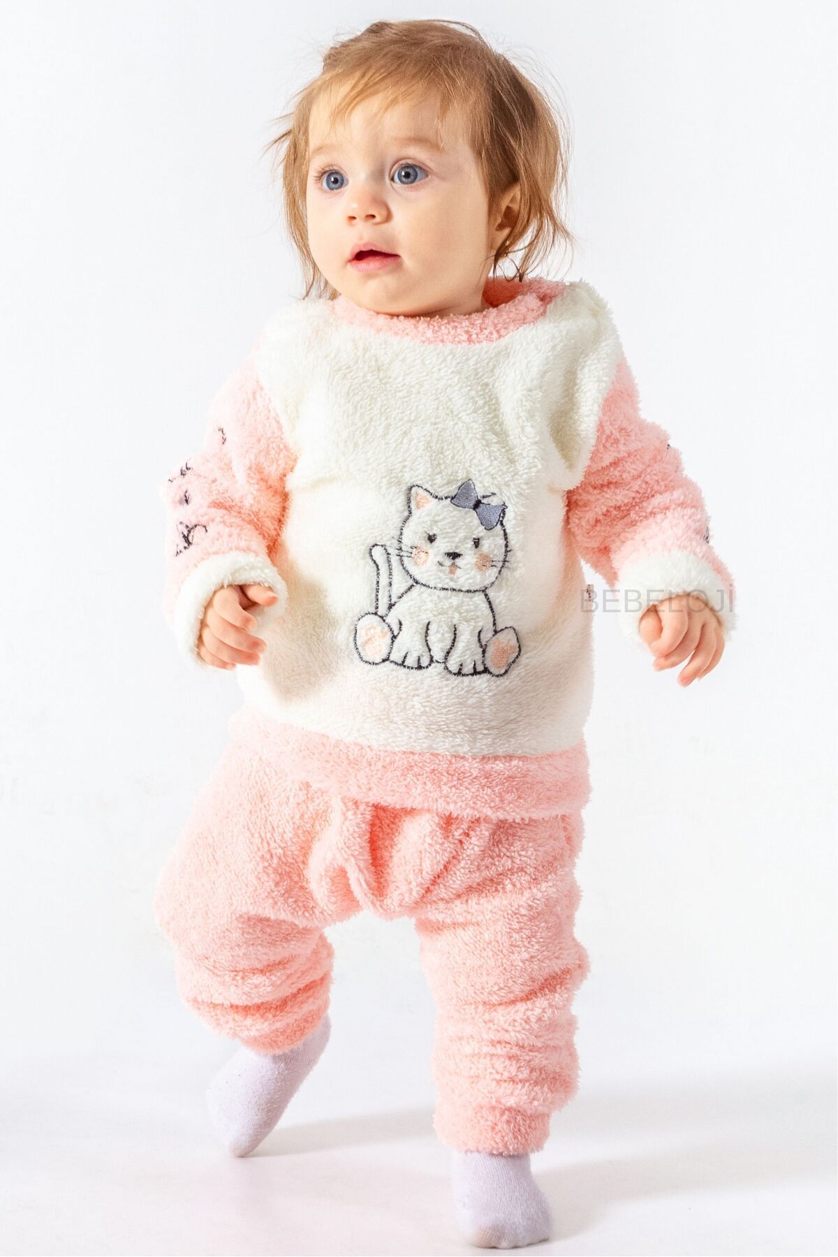 ensemble polaire welsoft brodé pour bébé fille