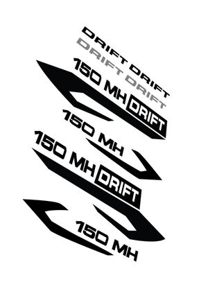 ELF REKLAM Mondial Mh150 Drift Logo Etiket