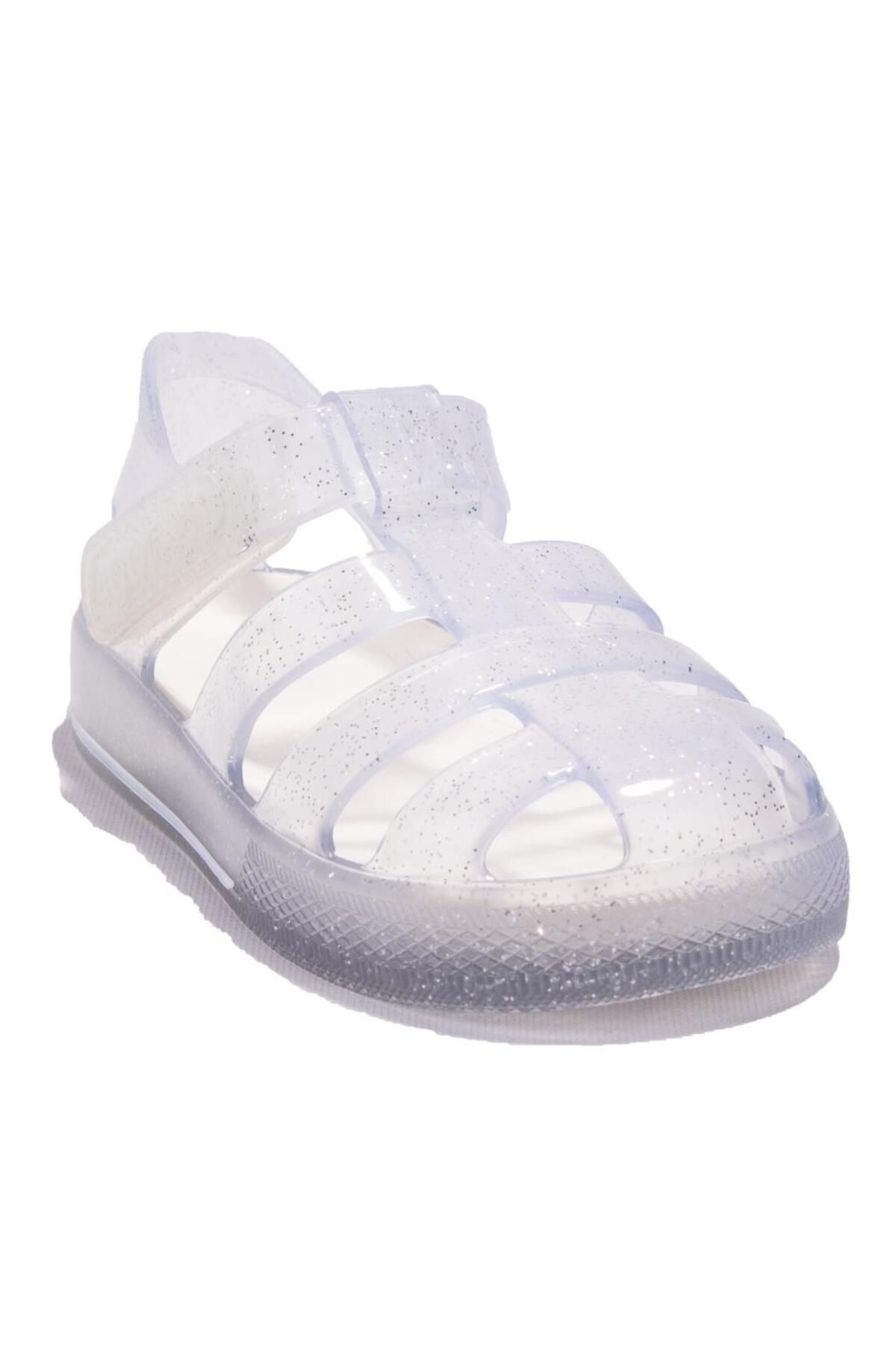 صندل سفید دخترانه و بچگانه S10265 STAR GITTER WHITER SONDALS DAILY GIRL IGOR