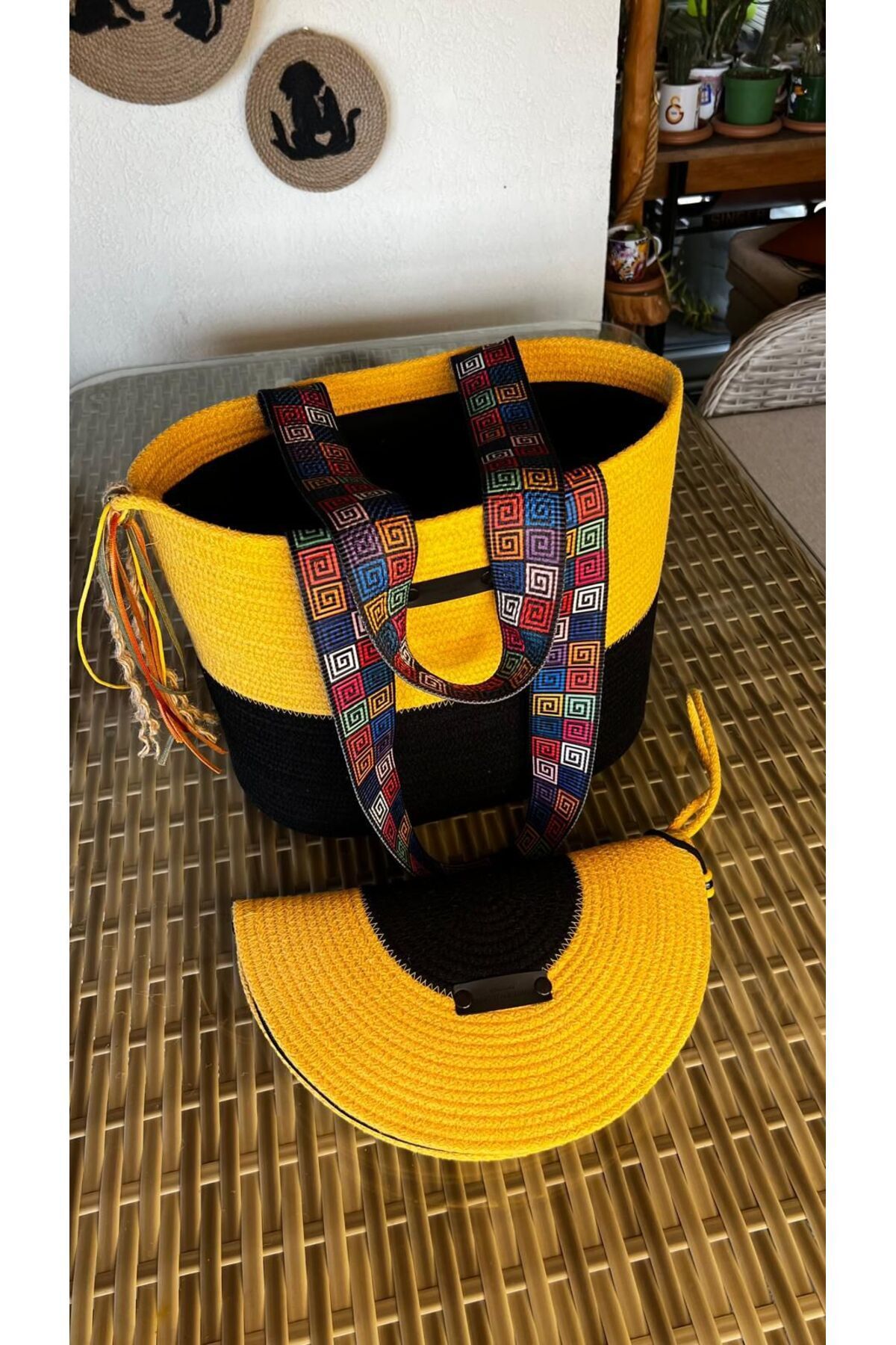 Gypsy 2-Piece Set Beach Bag , Handbag Clutch, Totebag, Women, Summer,, Mother's Day