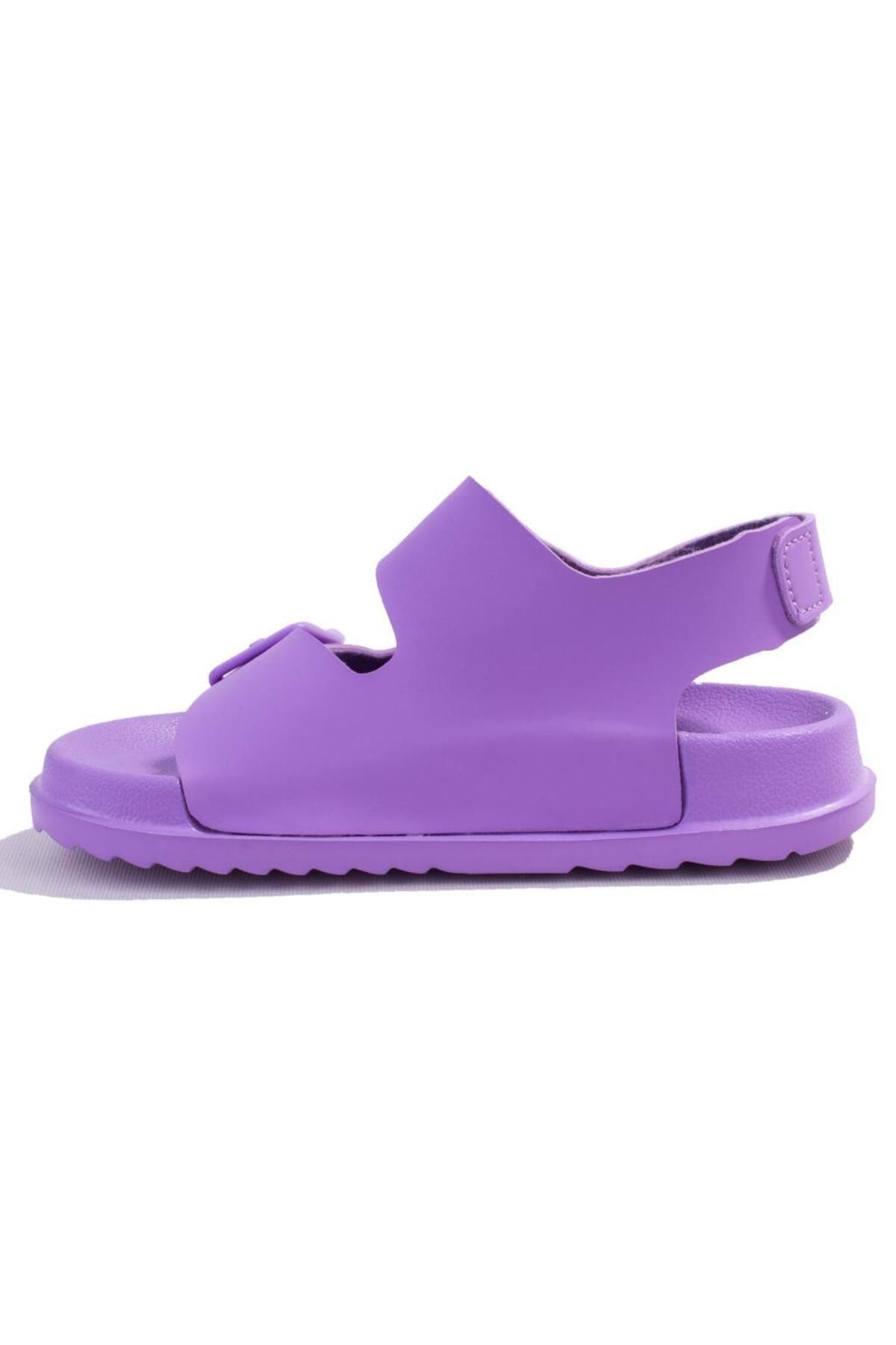 صندل بنفش دخترانه و بچگانه Miyu 321f23y253 Lila Ortopedic Daily Girl Sandals ورزشی Vicco
