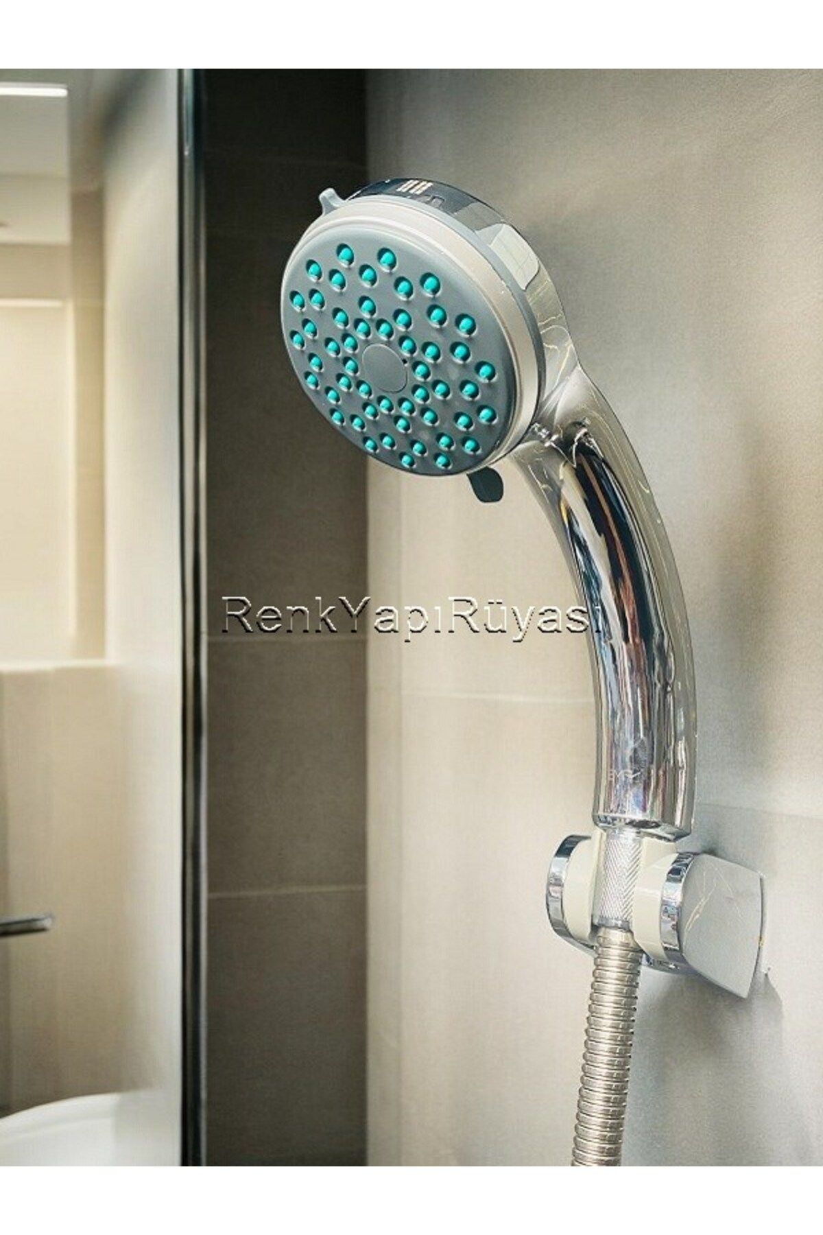 RENK YAPI RÜYASI Cu Furtun Sprinkler De Duș Articulat Set De Capete Pentru Stropire Cabina De Duș Pentru Baie Tema Spirală - One Size