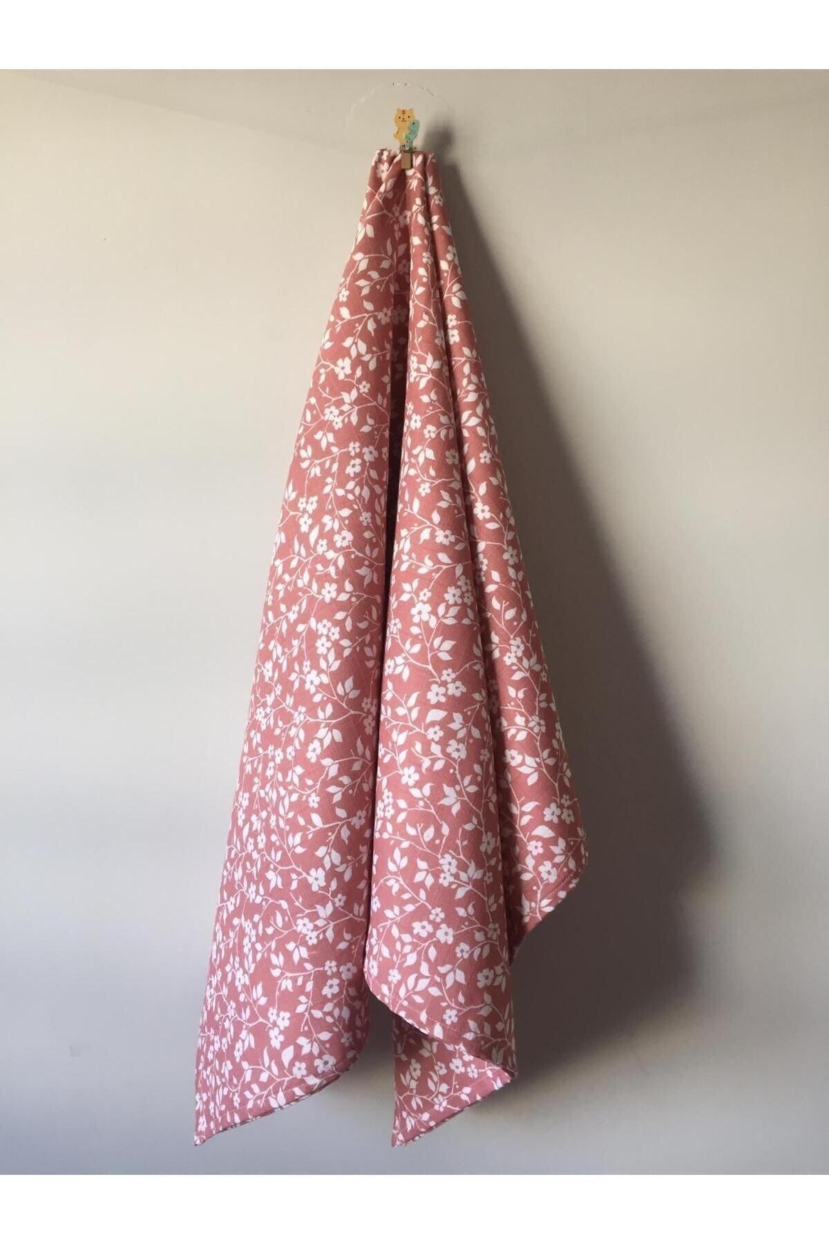 runbaby 100x120cm Oeko-tex Sertifikalı Bebek Müslin Örtü (PEMBE ÇİÇEK) fotoğrafı 5 (önizleme)