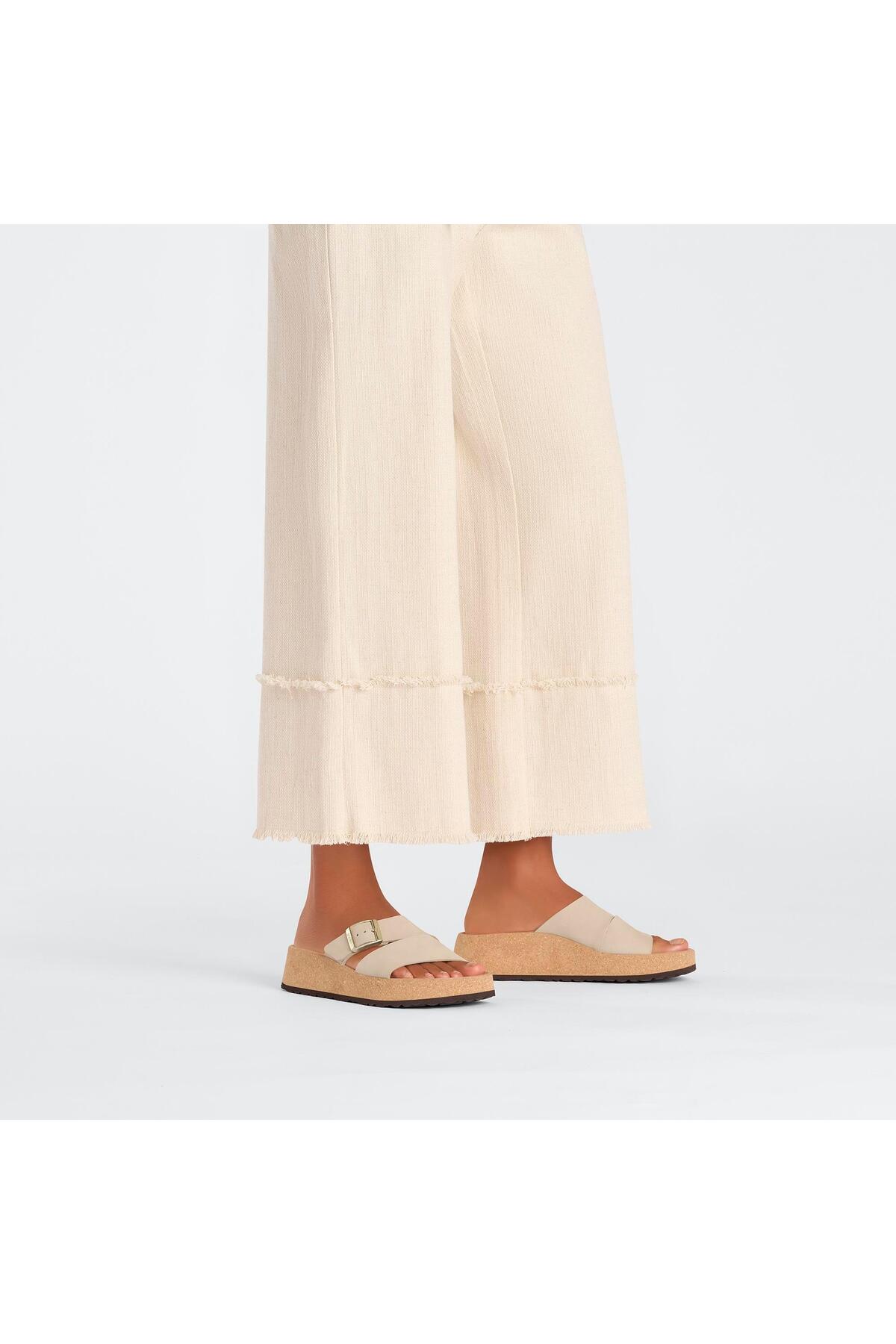 دمپایی بیرکن استاک زنانه  بژ  راسته      لباس خانگی | Birkenstock 1026974 - تصویر 4