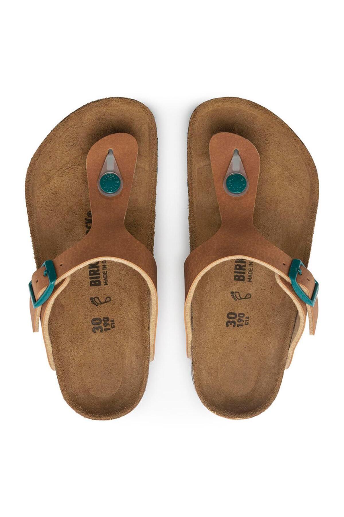 دمپایی بیرکن استاک پسرانه اوا قهوه ای  راسته      Beachwear | Birkenstock 1024327 - تصویر 7